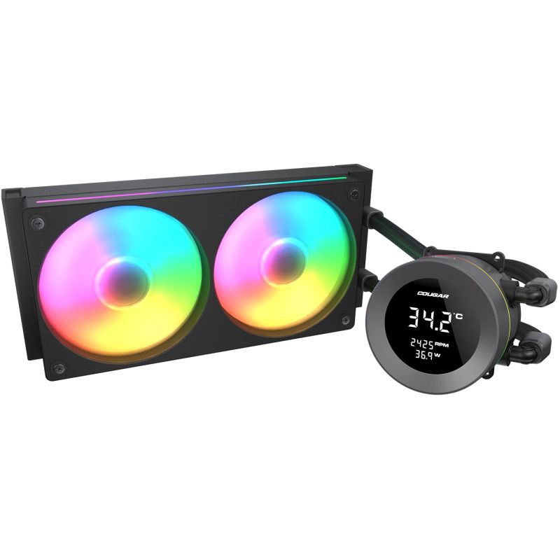 Ftohës për Procesor COUGAR Poseidon Vistek 240 ARGB / CPU Liquid Cooler - Zezë - Figura 2