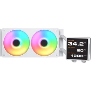 Ftohës për Procesor COUGAR Poseidon Vistek Pro 240 ARGB / CPU Liquid Cooler - Bardhë