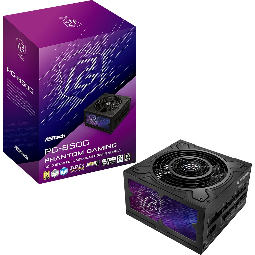 Furnizues Energjie 850W ASRock Phantom Gaming PG-850G 850W ATX 80+ Gold E zeze