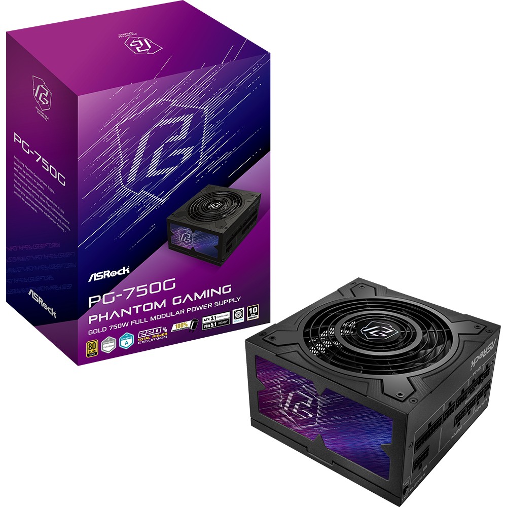 Furnizues Energjie 750W ASRock Phantom Gaming PG-750G 750W ATX 80+ Gold E zeze
