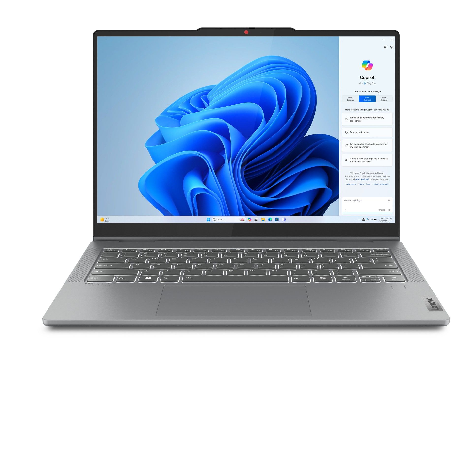 Laptop Lenovo IdeaPad 5 2-in-1 14IRH9 83KX000SGE / i7-13620H / 16GB LPDDR5 / 1TB / 14" WUXGA OLED Touch / Intel UHD Graphics / DE - Gri