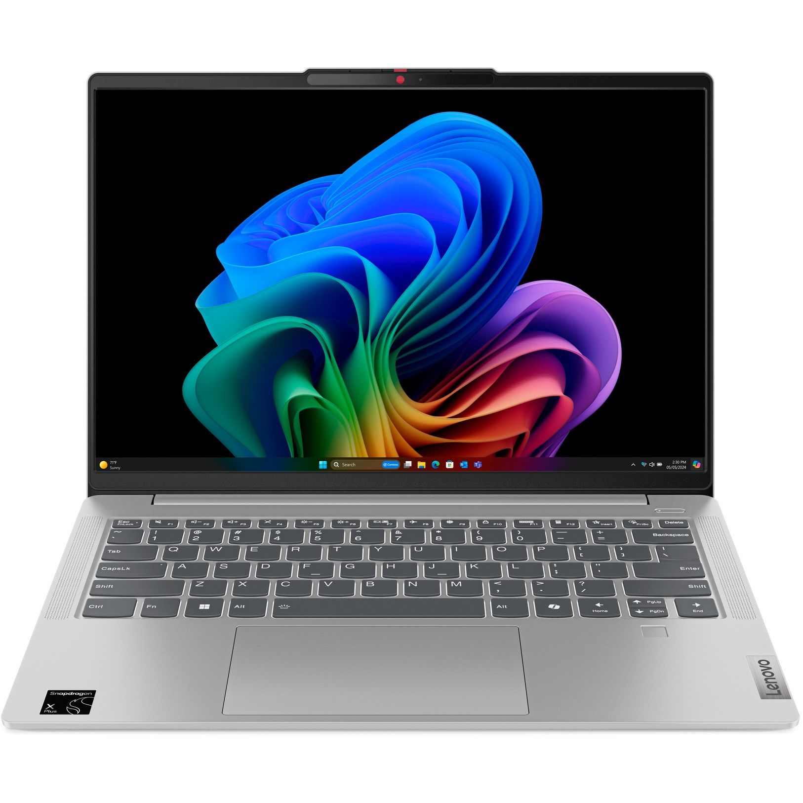 Laptop Lenovo IdeaPad Slim 5 / Snapdragon X1P-42-100 / 16GB LPDDR5 / 1TB / 14" WUXGA OLED / Qualcomm Adreno GPU / DE - Gri