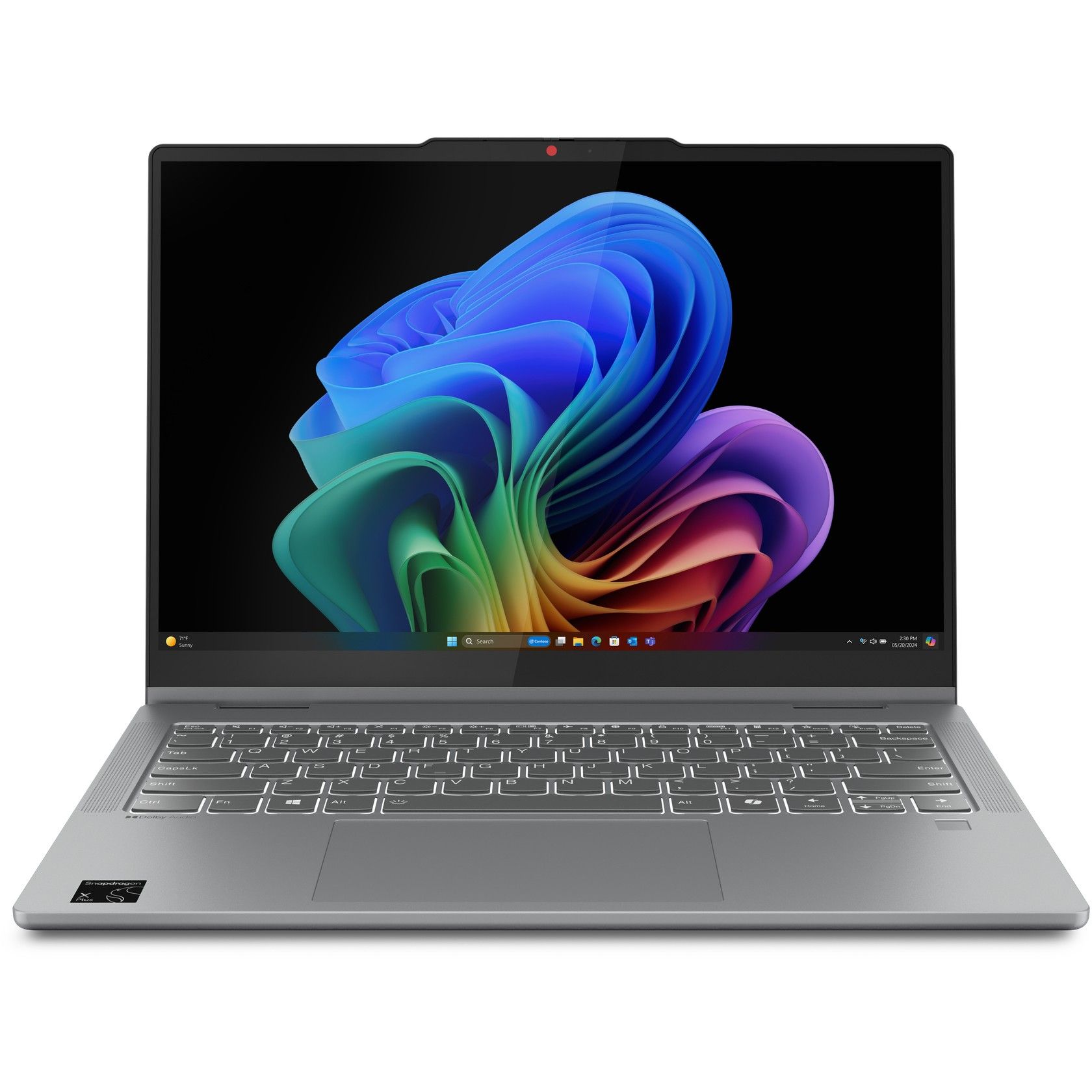 Laptop Lenovo IdeaPad 5 2-in-1 14Q8X9 83GH000YGE / Snapdragon X1P-42-100 / 16GB LPDDR5 / 1TB / 14" WUXGA OLED Touch / Qualcomm Adreno GPU / DE - Gri