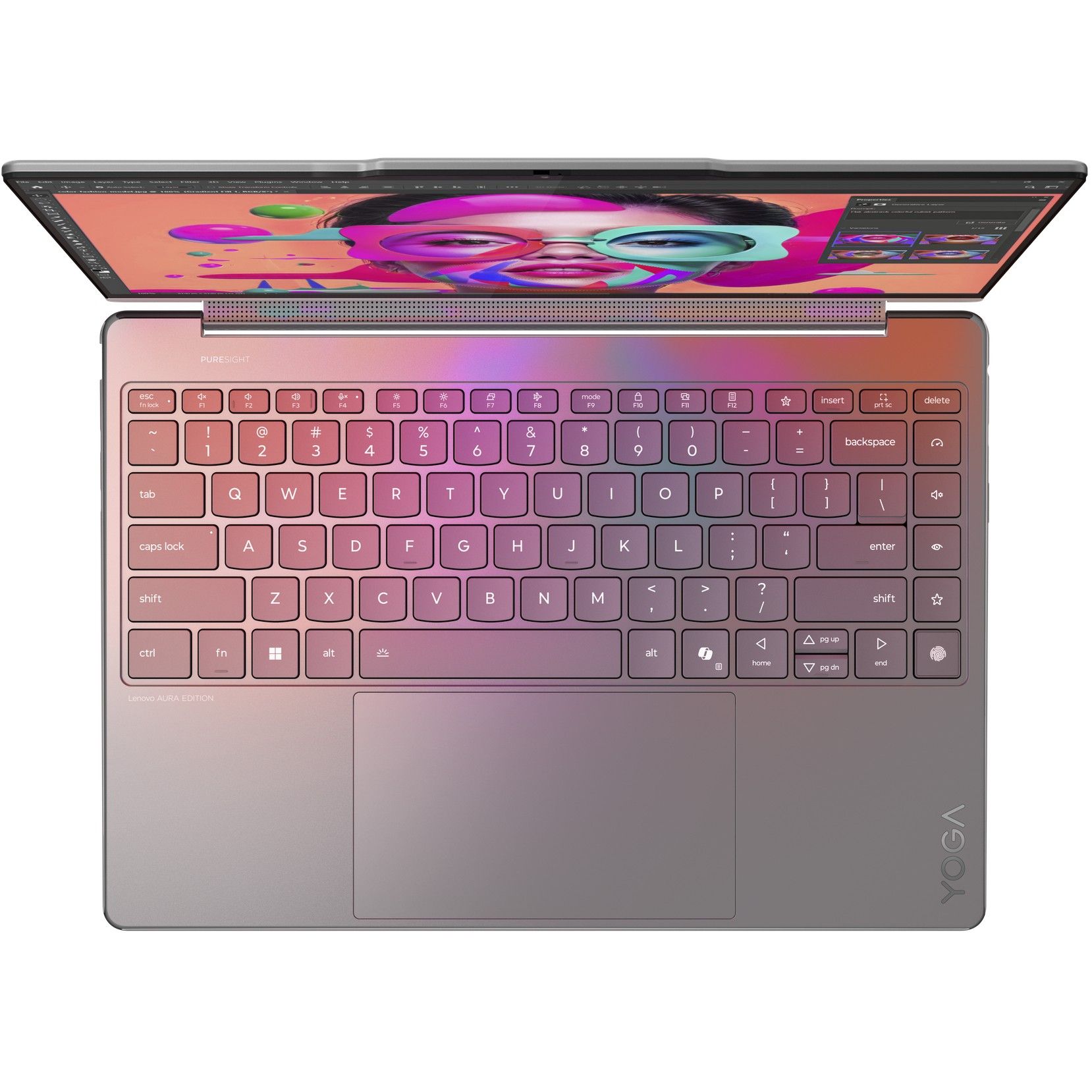 Laptop Lenovo Yoga 9 2-in-1 14ILL10 / Ultra 7-258V / 32GB LPDDR5 / 1TB / 14" WQUXGA OLED Touch / Intel Arc Graphics 140V / DE - Gri - Figura 4