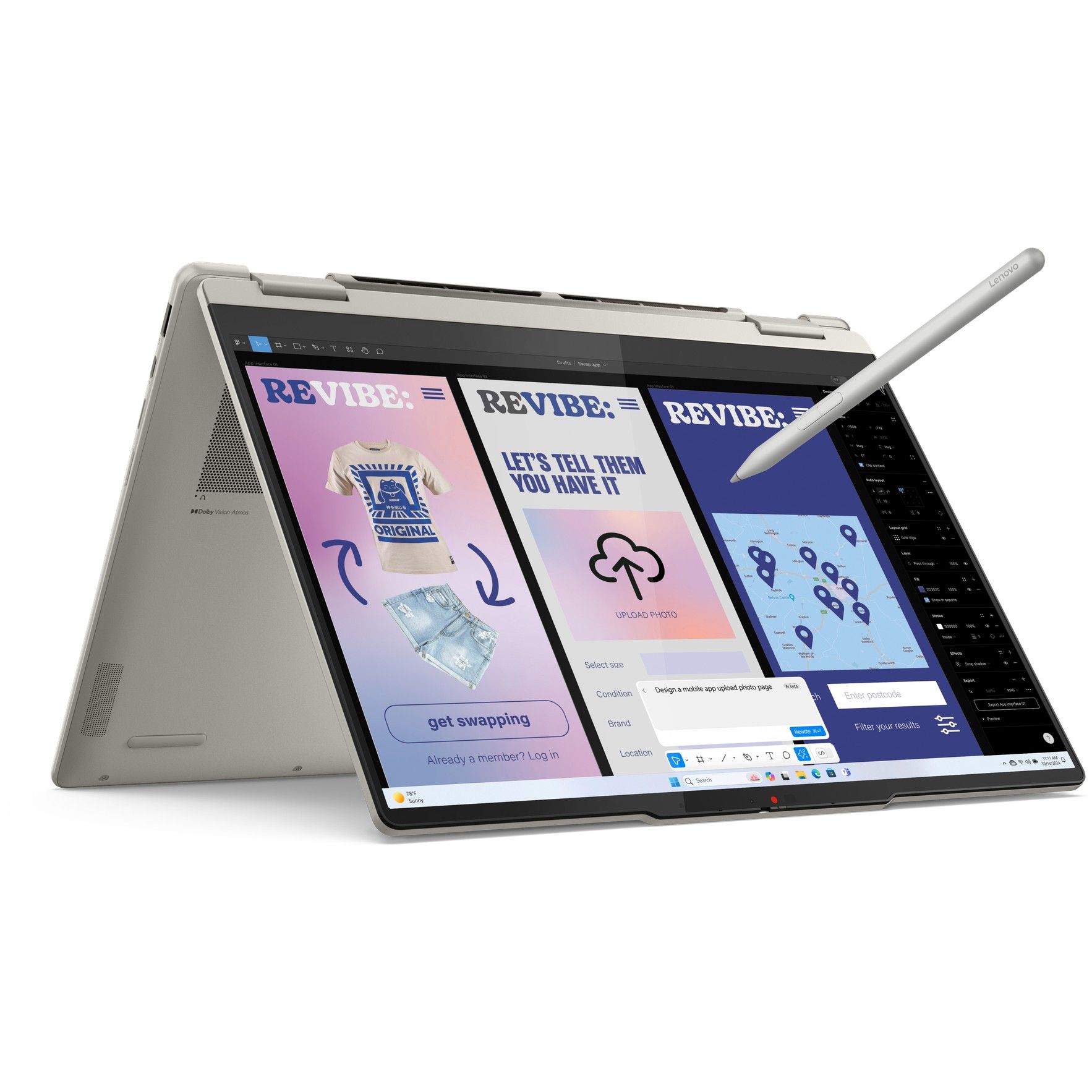 Laptop Lenovo Yoga 7 2-in-1 14ILL10 / Ultra 5-226V / 16GB LPDDR5 / 1TB / 14" WUXGA OLED Touch / Intel Arc Graphics 130V / DE - Gri - Figura 4