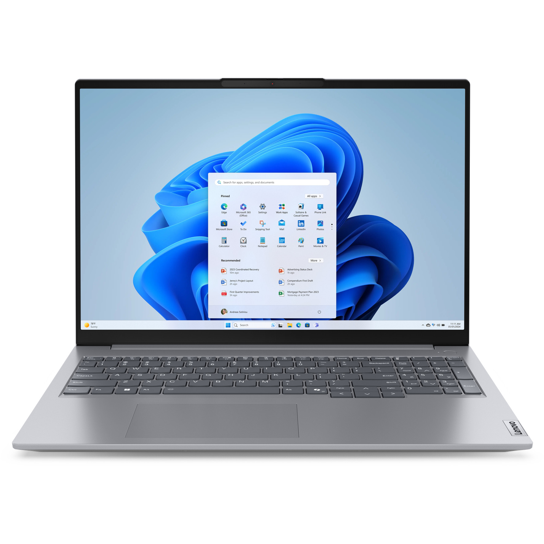 Laptop Lenovo ThinkBook 16 AMD G7 / R5-7535HS / 32GB DDR5 / 1TB / 16" WUXGA IPS / AMD Radeon 660M / DE - Gri