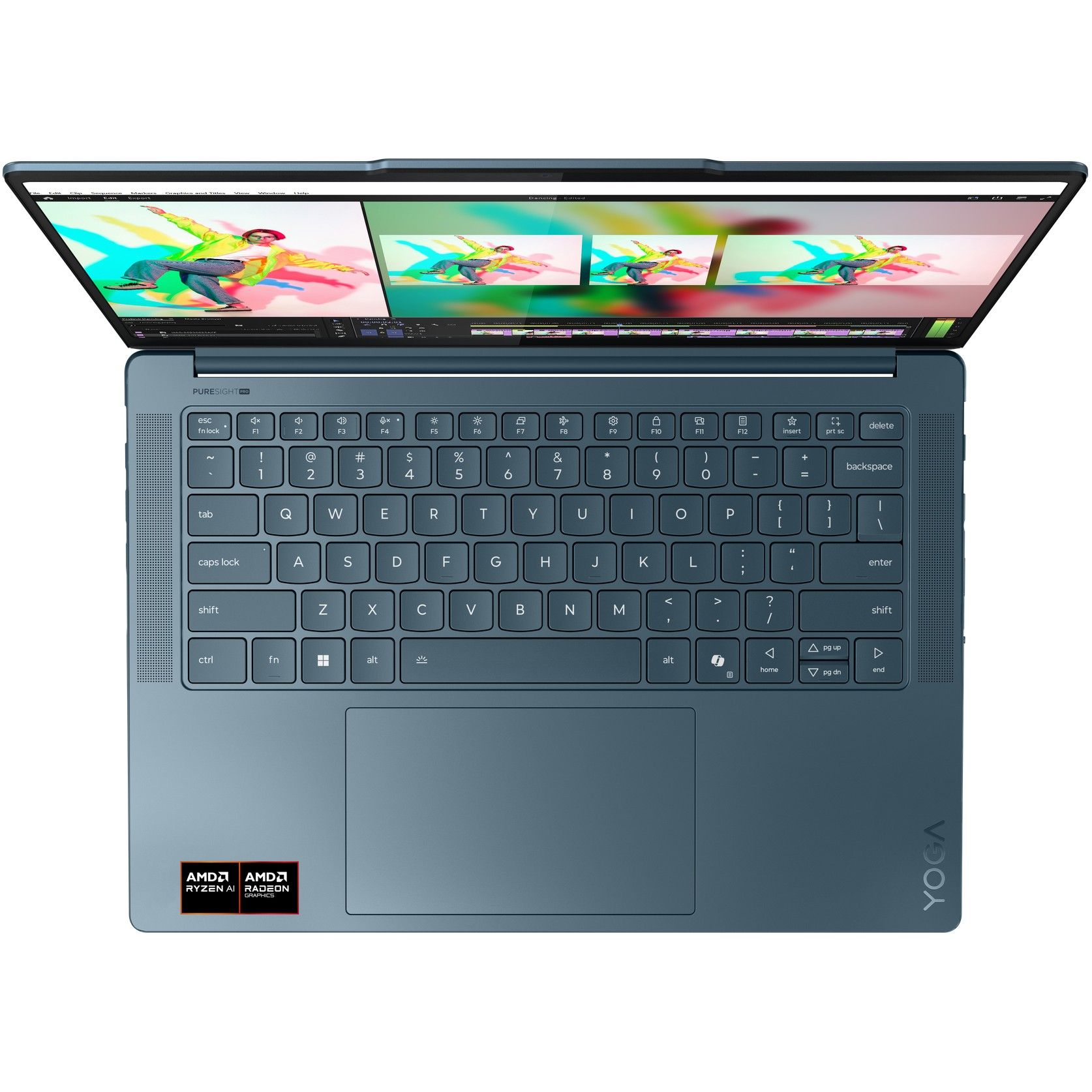 Laptop Lenovo Yoga Pro 7 14ASP10 / Ryzen AI 9 365 / 32GB LPDDR5x / 1TB / 14.5" 3K OLED / AMD Radeon 880M / DE - Blu - Figura 2