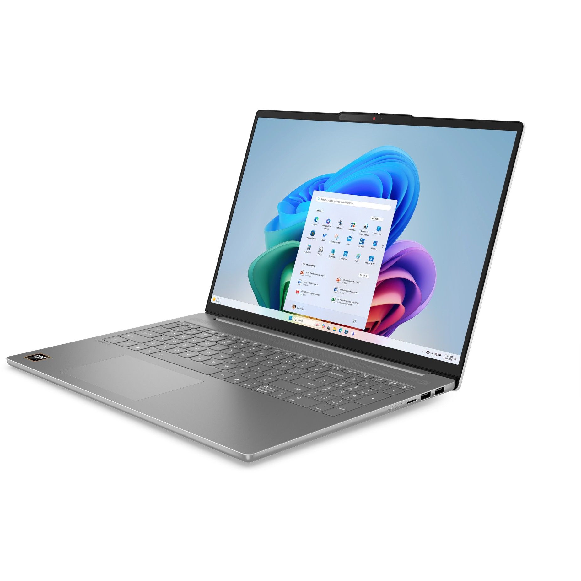 Laptop Lenovo IdeaPad Slim 5 16AKP10 / Ryzen AI 5 340 / 16GB DDR5 / 1TB / 16" WUXGA IPS LED / AMD Radeon 840M / DE - Gri - Figura 4