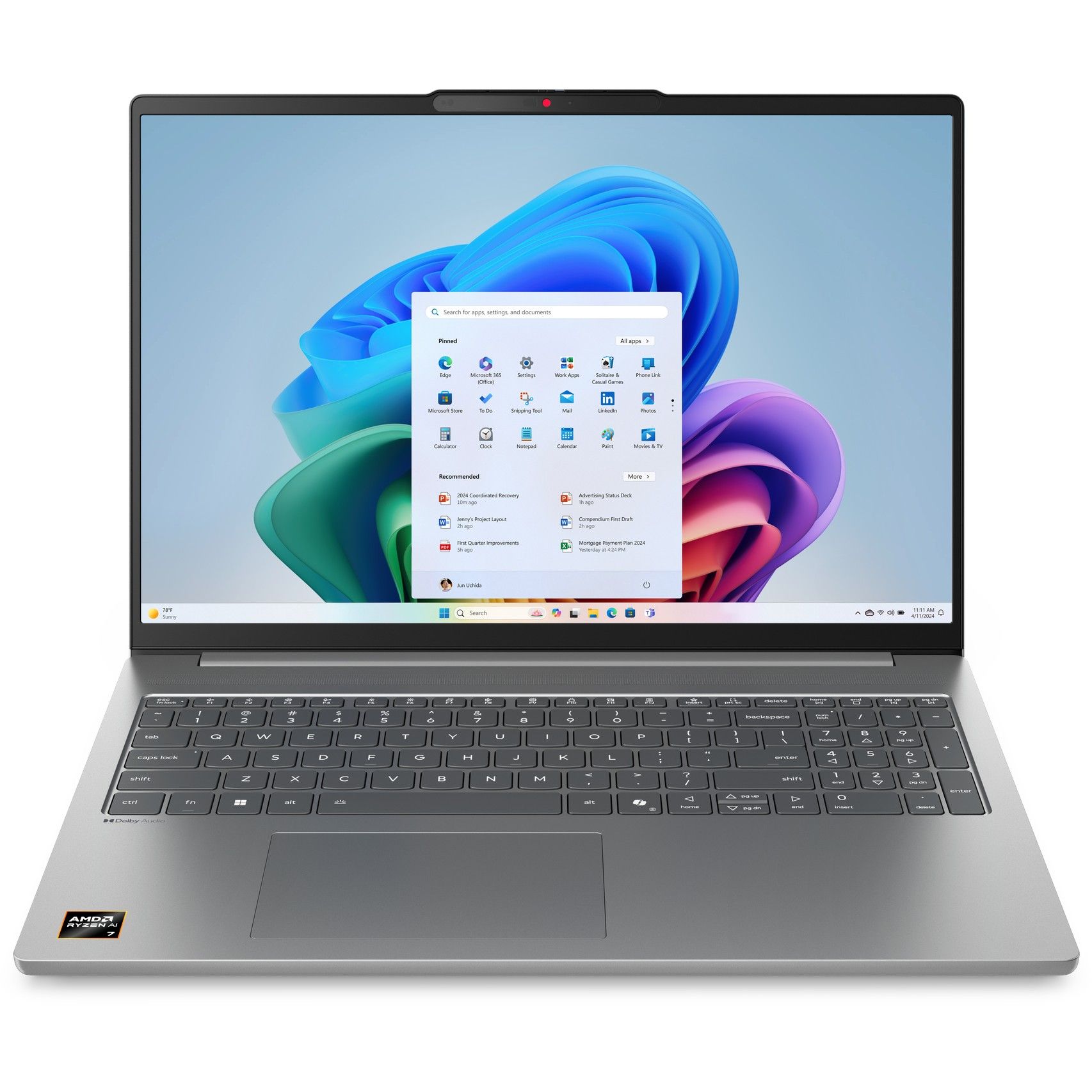 Laptop Lenovo IdeaPad Slim 5 16AKP10 / Ryzen AI 5 340 / 16GB DDR5 / 1TB / 16" WUXGA IPS LED / AMD Radeon 840M / DE - Gri