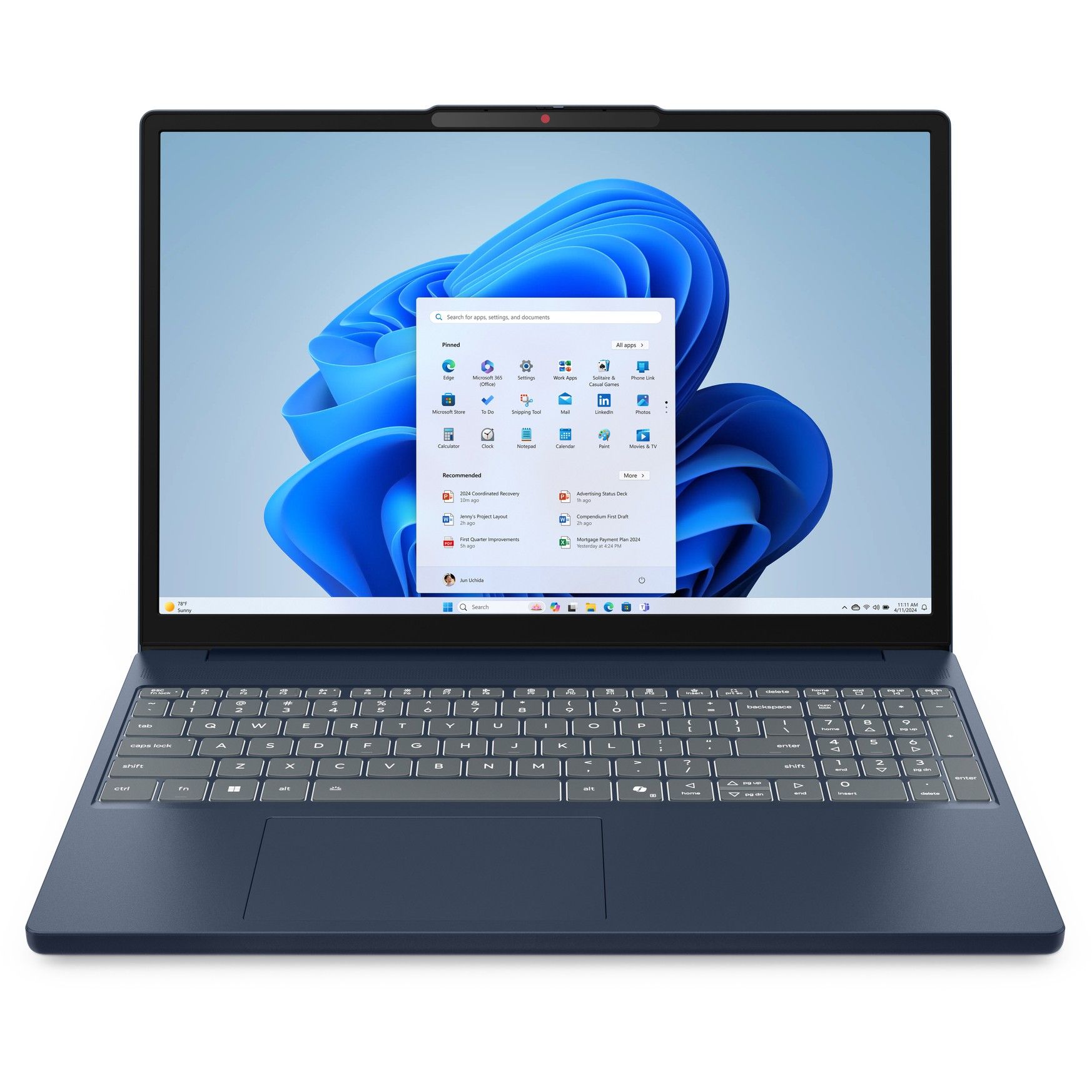 Laptop Lenovo IdeaPad Slim 3 15ARP10 / Ryzen 7-7735HS / 24GB DDR5 / 1TB / 15.3" WUXGA IPS LED / AMD Radeon 680M / DE - Blu