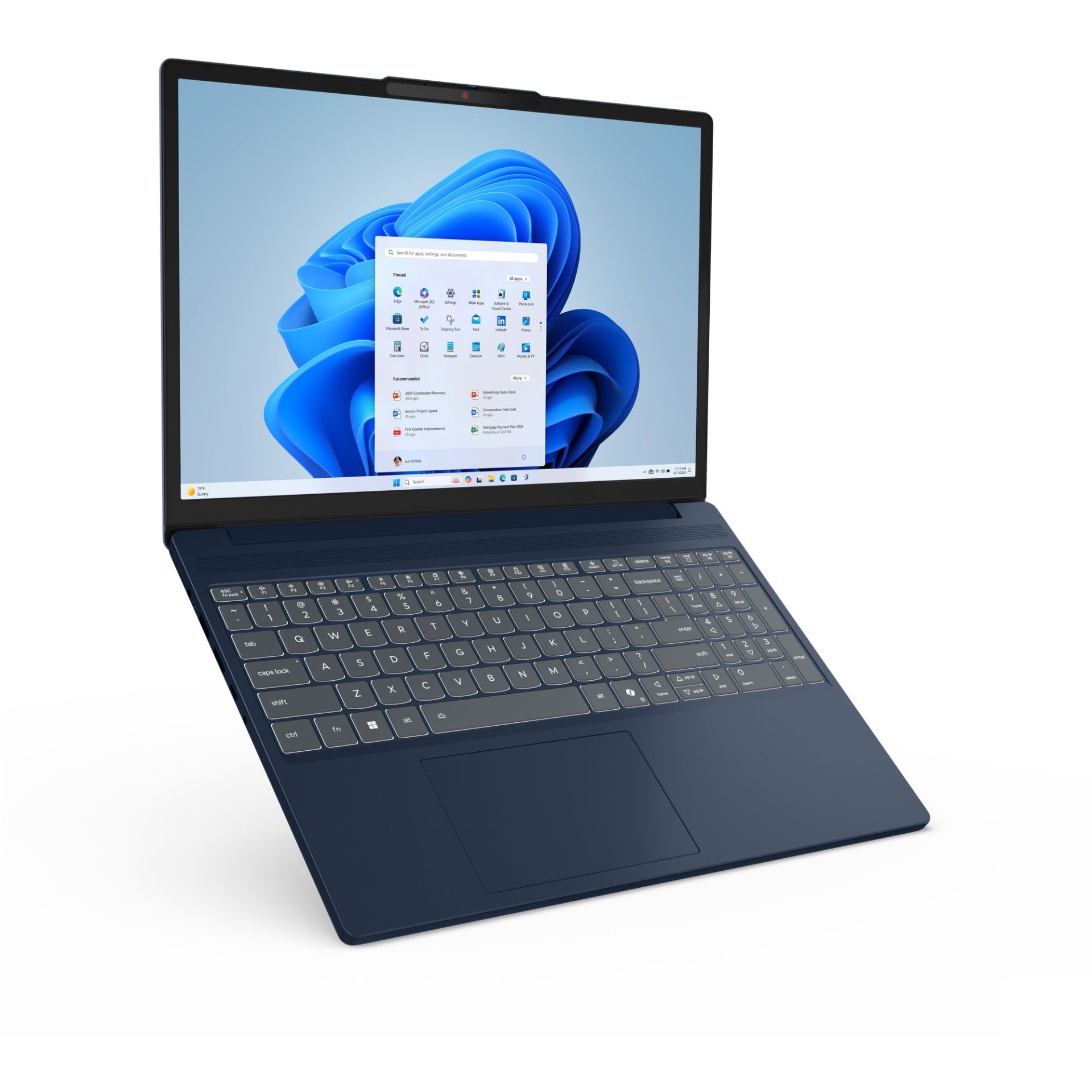 Laptop Lenovo IdeaPad Slim 3 15ARP10 / Ryzen 7-7735HS / 24GB DDR5 / 1TB / 15.3" WUXGA IPS LED / AMD Radeon 680M / DE - Blu - Figura 2