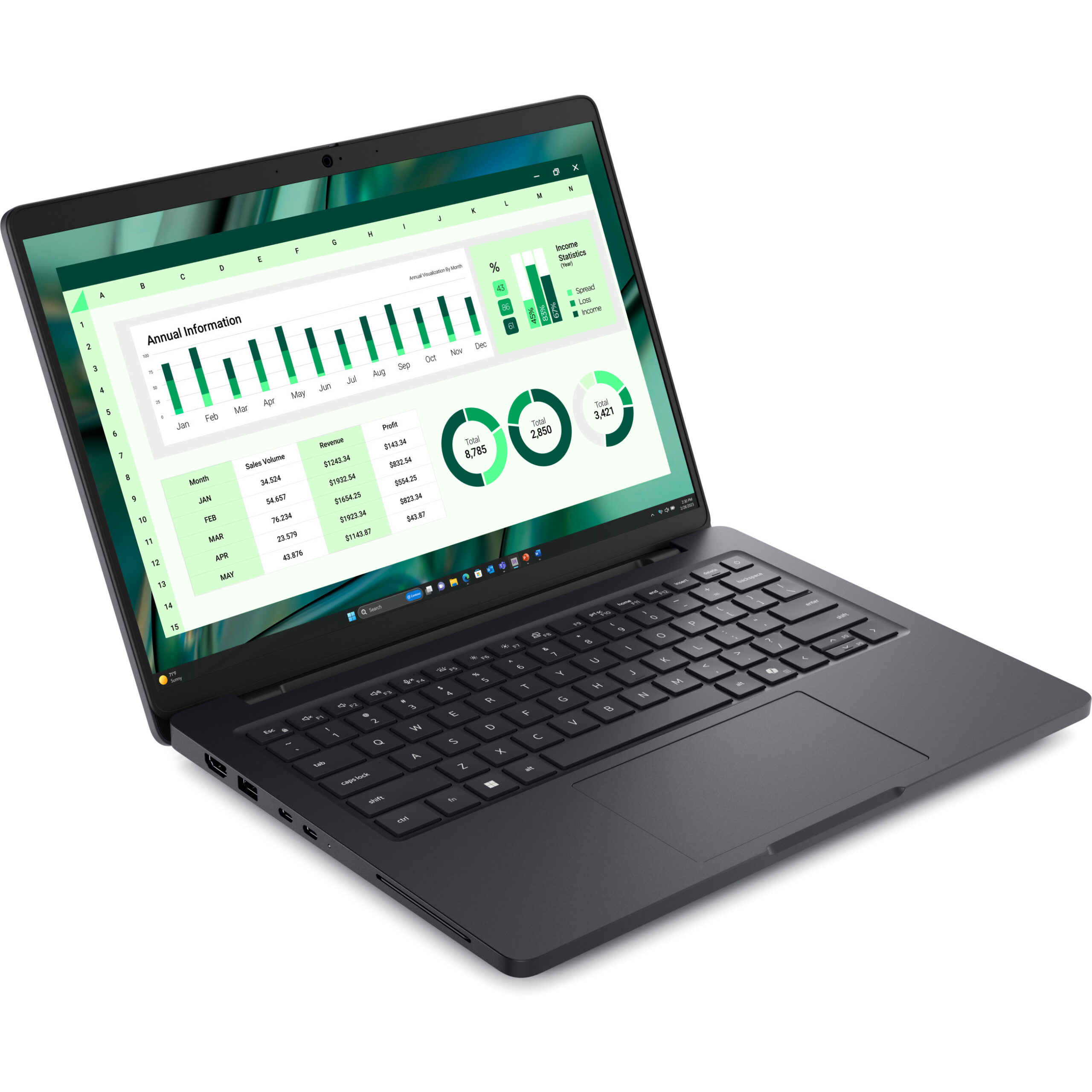 Laptop Gaming Dell Pro Max 14 MC14250 / Ultra 7-265H / 16GB LPDDR5 / 512GB / 14" Full HD+WVA LED / RTX PRO 500 6GB / Zezë - Figura 2