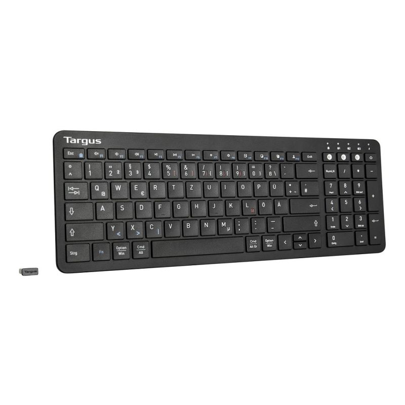 Tastierë pa kabllo TARGUS Antimicrobial Bluetooth Universal / QWERTZ – Zezë - Figura 3