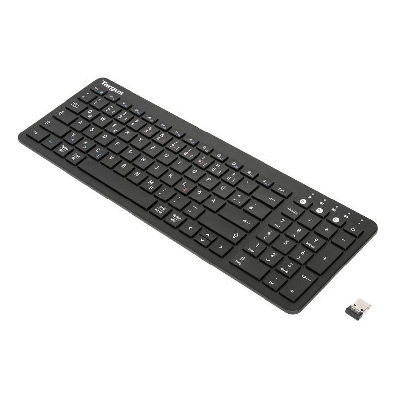Tastierë pa kabllo TARGUS Antimicrobial Bluetooth Universal / QWERTZ – Zezë