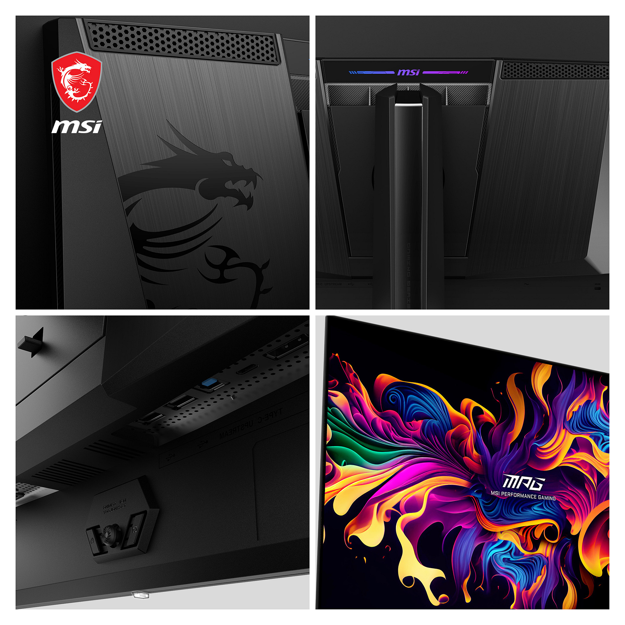 Monitor Gaming MSI MPG 321URXDE / 31.5" / 4K Ultra HD / QD-OLED / 240 Hz / 1 ms / HDMI+USB+DP - Zezë - Figura 4