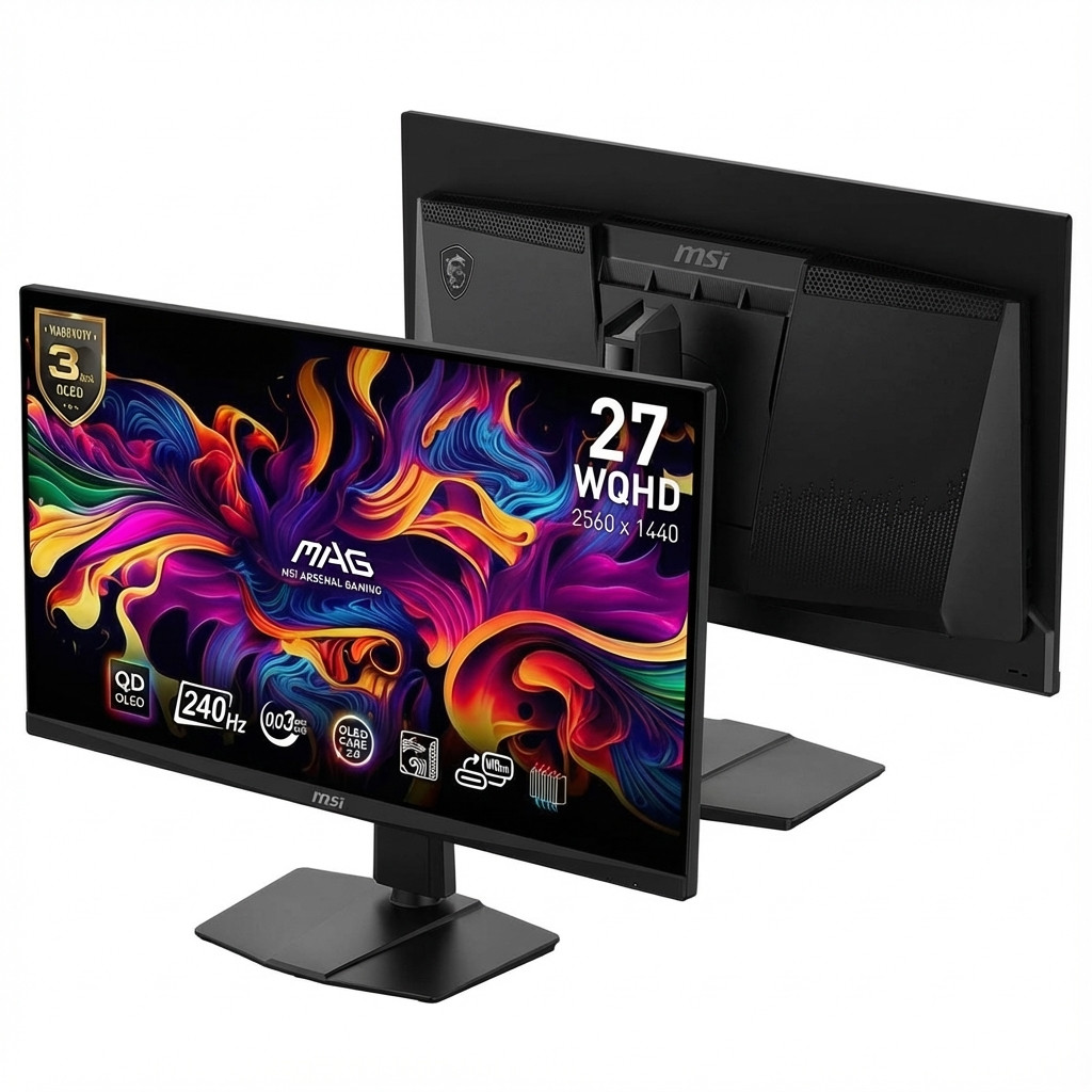 Monitor Gaming MSI MAG 271QPXDE / 26.5" / WQHD QD-OLED / 240 Hz / 0.03 ms / HDMI+USB+DP - Zezë