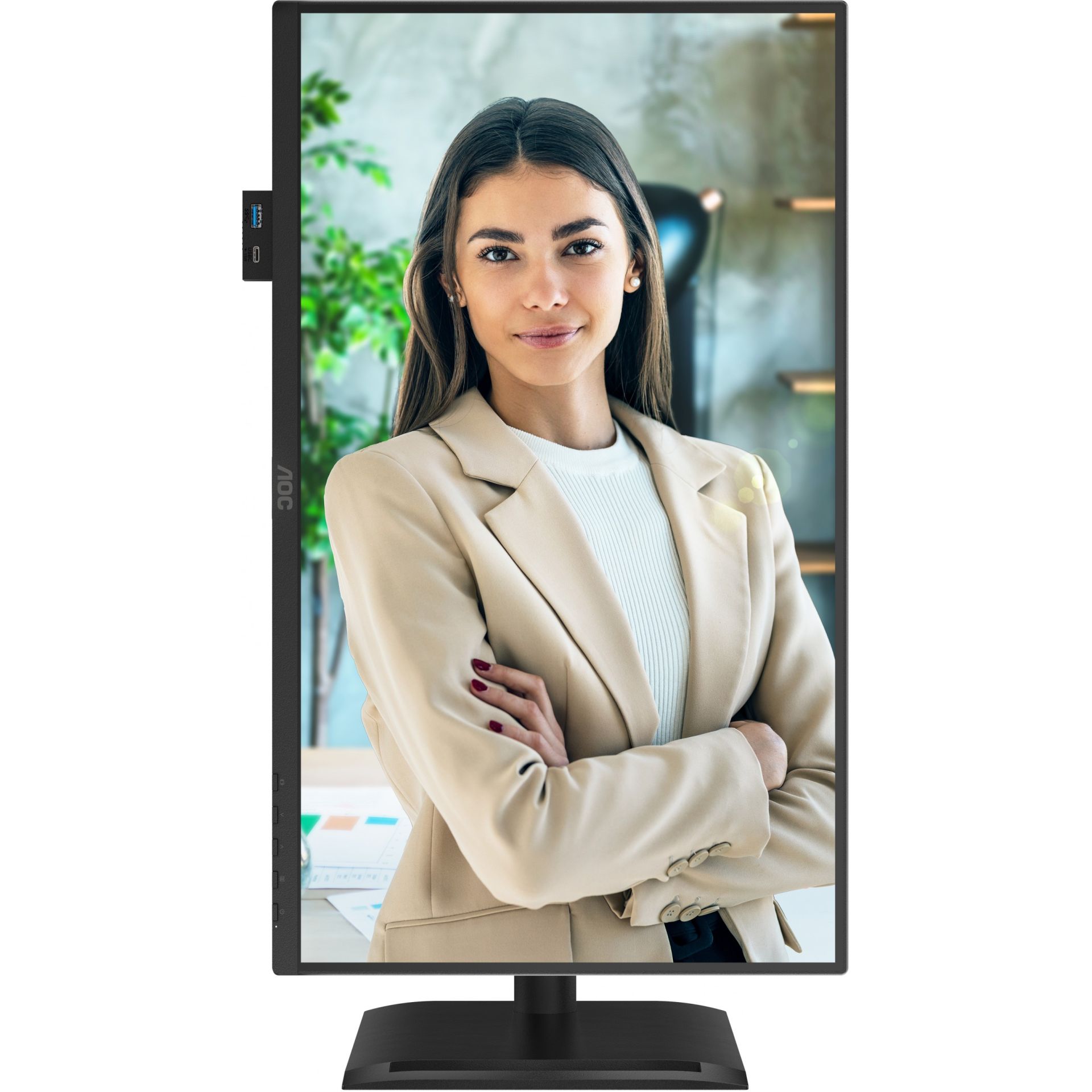 Monitor AOC 24P4U / 23.8" / Full HD IPS / 120 Hz / 4ms / USB +USB-C + VGA + HDMI + DP - Zezë - Figura 3