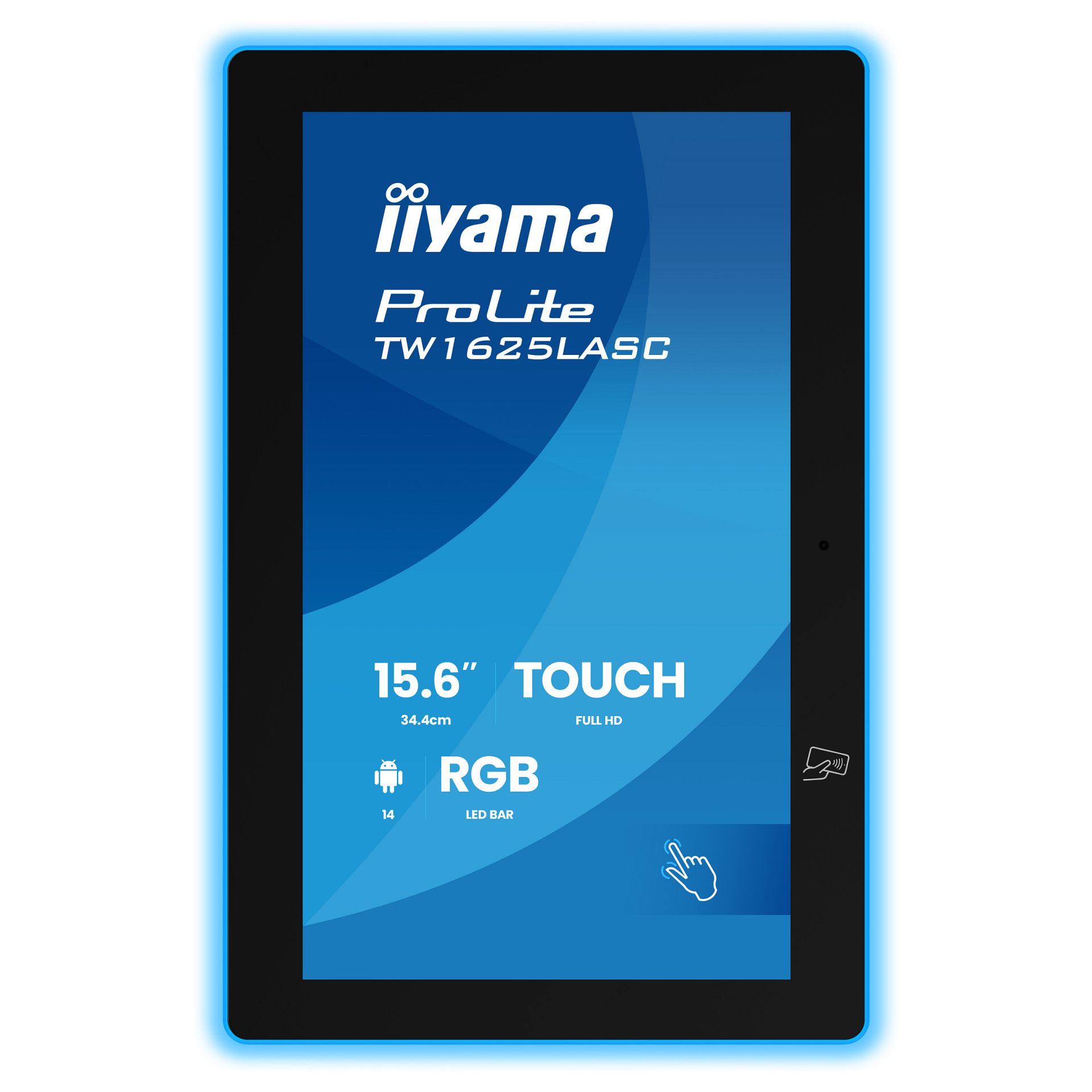 Monitor IIYAMA TW1625LASC-B3PNR / 15.6" / Full HD LED Touchscreen / 20ms / USB - Zezë - Figura 2