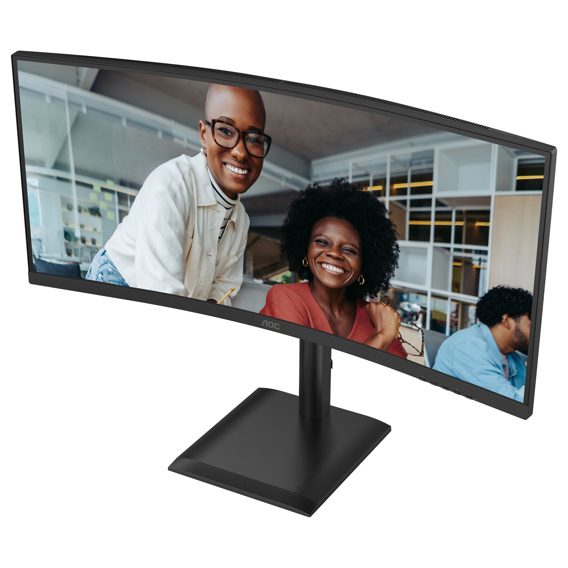 Monitor AOC CU34E4CV / 34" / UltraWide Quad HD VA LCD / 120 Hz / 4ms / USB + USB-C + HDMI + DP / Curved - Zezë - Figura 3