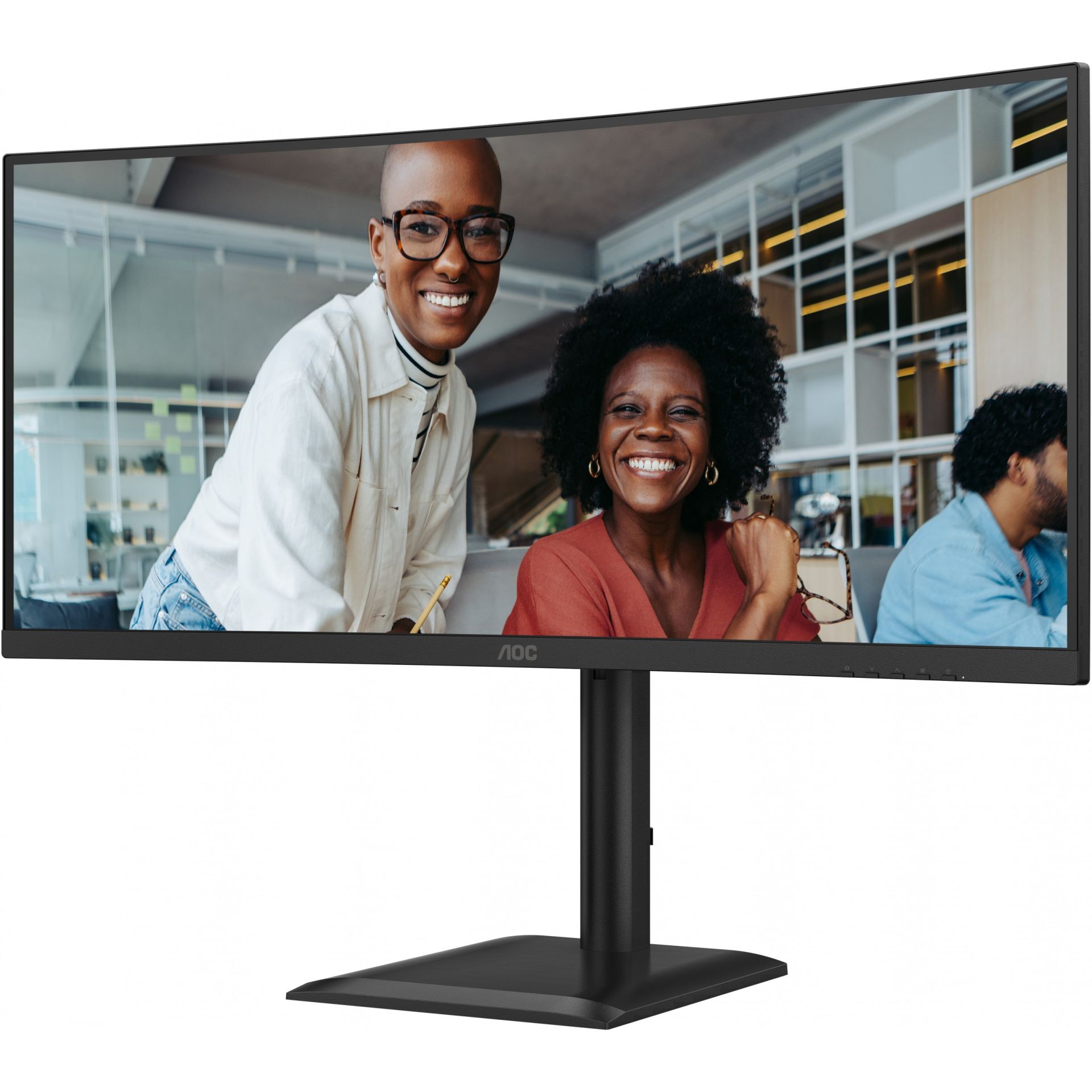 Monitor AOC CU34E4CV / 34" / UltraWide Quad HD VA LCD / 120 Hz / 4ms / USB + USB-C + HDMI + DP / Curved - Zezë - Figura 2