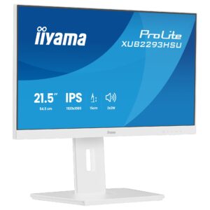 Monitor IIYAMA XUB2293HSU-W7 / 21.5" / Full HD IPS LED / 100 Hz / 1ms / USB + HDMI + DP - Bardhë