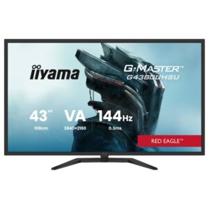 Monitor Gaming IIYAMA G4380UHSU-B2 / 42.5"/ 4K Ultra HD VA LED / 144Hz / 0.3ms / USB-C+HDMI+DP - Zezë