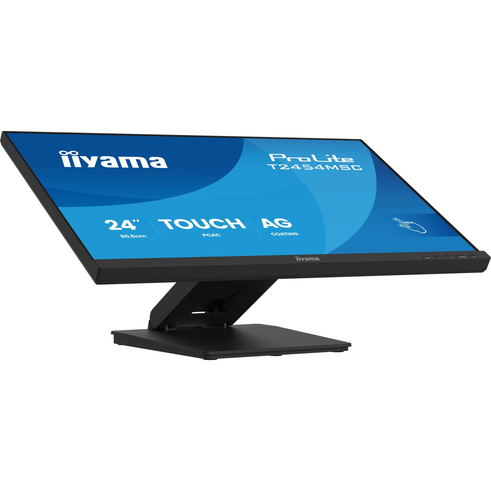Monitor IIYAMA T2454MSC-B3AG / 23.8"/ Full HD LED IPS Multi Touch / 83Hz / 4ms / HDMI+USB+DP - Zezë - Figura 3
