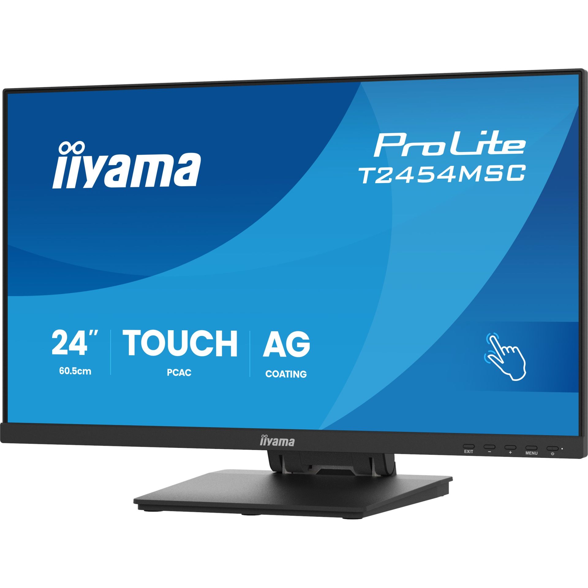Monitor IIYAMA T2454MSC-B3AG / 23.8"/ Full HD LED IPS Multi Touch / 83Hz / 4ms / HDMI+USB+DP - Zezë - Figura 4