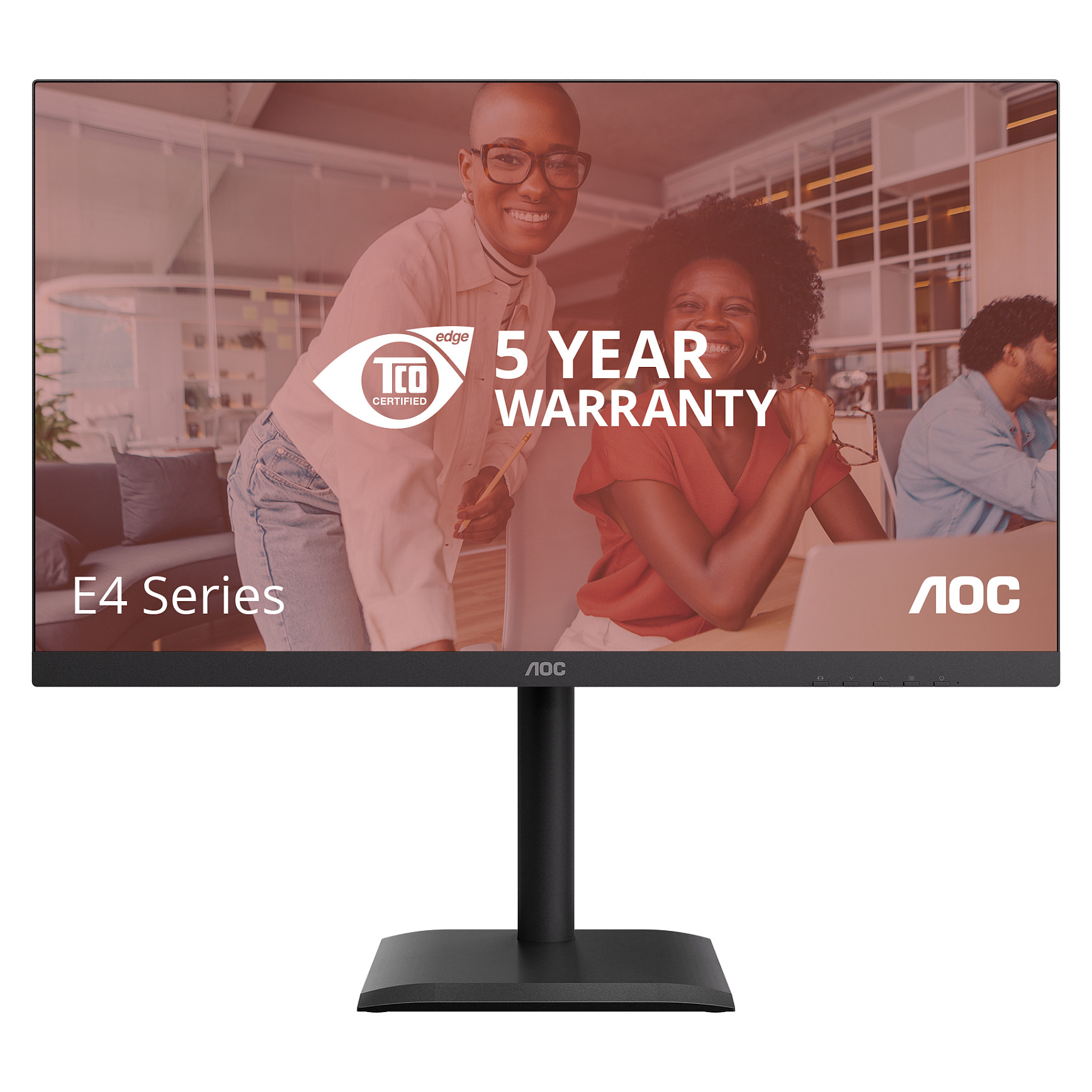 Monitor AOC U27E4CV / 27" / 4K Ultra HD IPS / LED / 60 Hz / 4 ms / HDMI+USB+DP+HDCP - Zezë - Figura 2