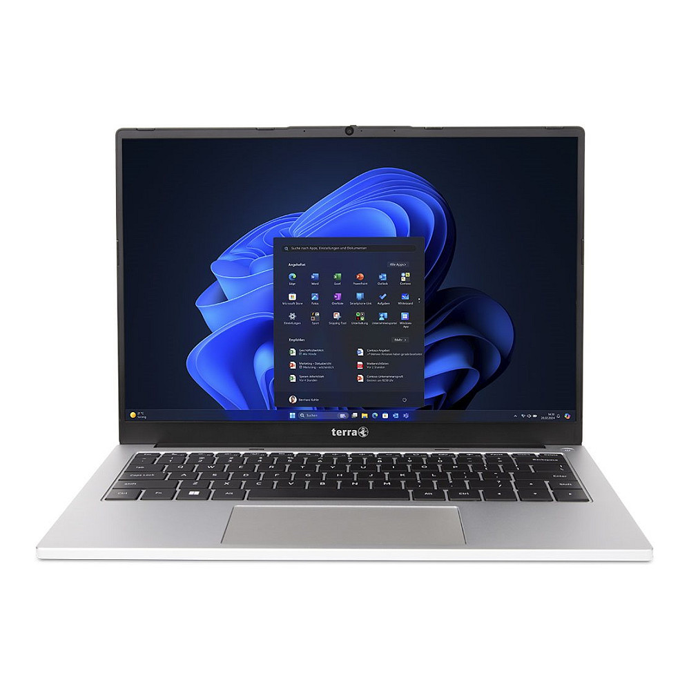 Laptop Wortmann Terra Mobile 1410R / i5-1334U / 16GB DDR4 / 512GB / 14" WUXGA / Iris Xe Graphics / DE - Zezë/Argjend