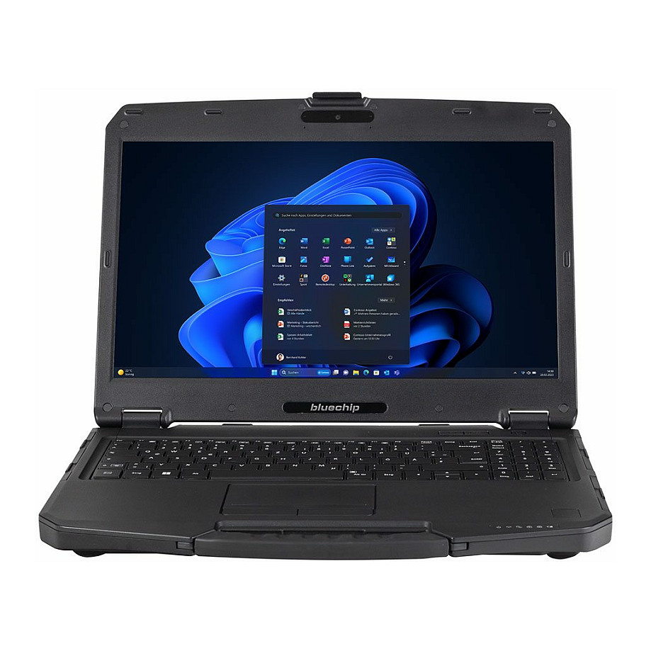 Laptop bluechip TRAVELline B15W59 / i5-1235U / 16GB DDR5 / 500GB / 15.6" Full HD AG / Intel Iris Xe Graphics / DE - Zezë