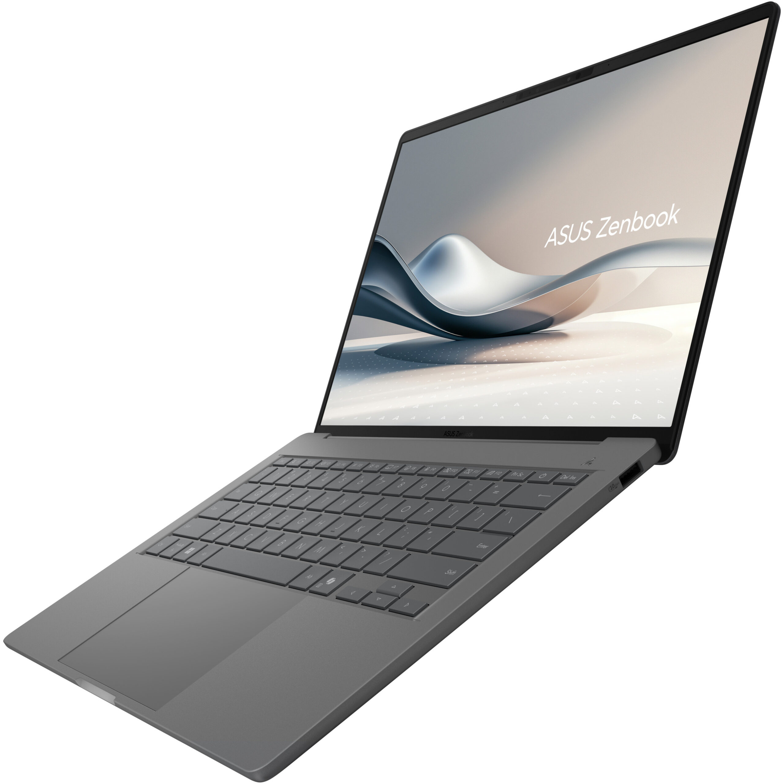 Laptop ASUS Zenbook A14 Snapdragon X Elite / Qualcomm Snapdragon X Elite / 32GB LPDDR5x-SDRAM / 1TB / 14" WUXGA OLED / Qualcomm Adreno GPU / DE - Gri - Figura 3