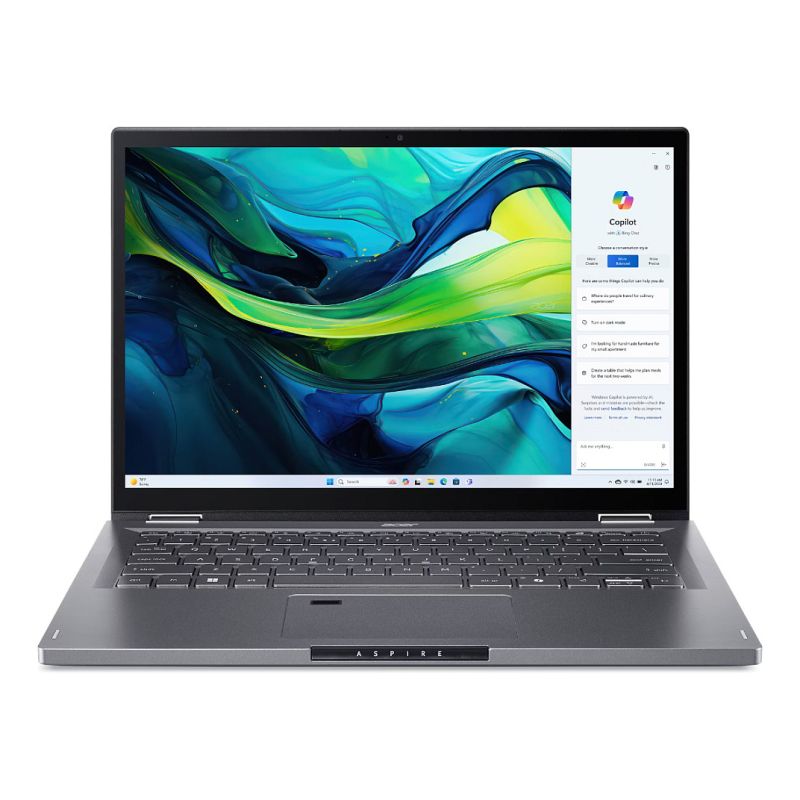 Laptop Acer Aspire Spin 14 ASP14-52MTN-75Q5 Convertible Notebook / Ultra 7 155U / 16GB LPDDR5x / 1TB / 14" WUXGA IPS / Touchscreen / Intel Graphics / DE - Gri