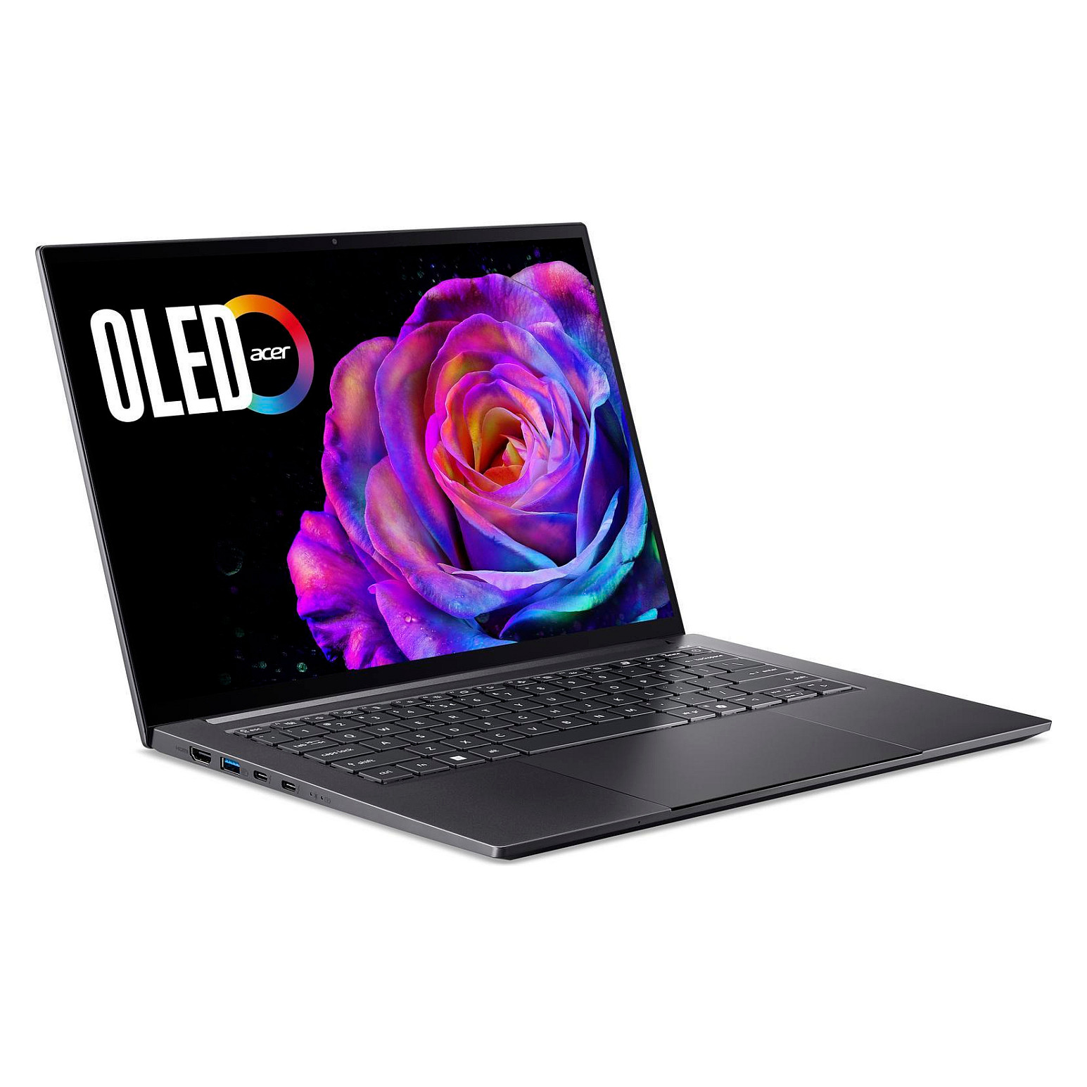 Laptop Gaming Acer Swift X 14 OLED SFX14-73G-79BJ / Ultra 7 255H / 32GB LPDDR5x / 1TB / 14.5' 2.8K OLED Touch 120Hz / RTX 5060 8GB - Gri - Figura 2