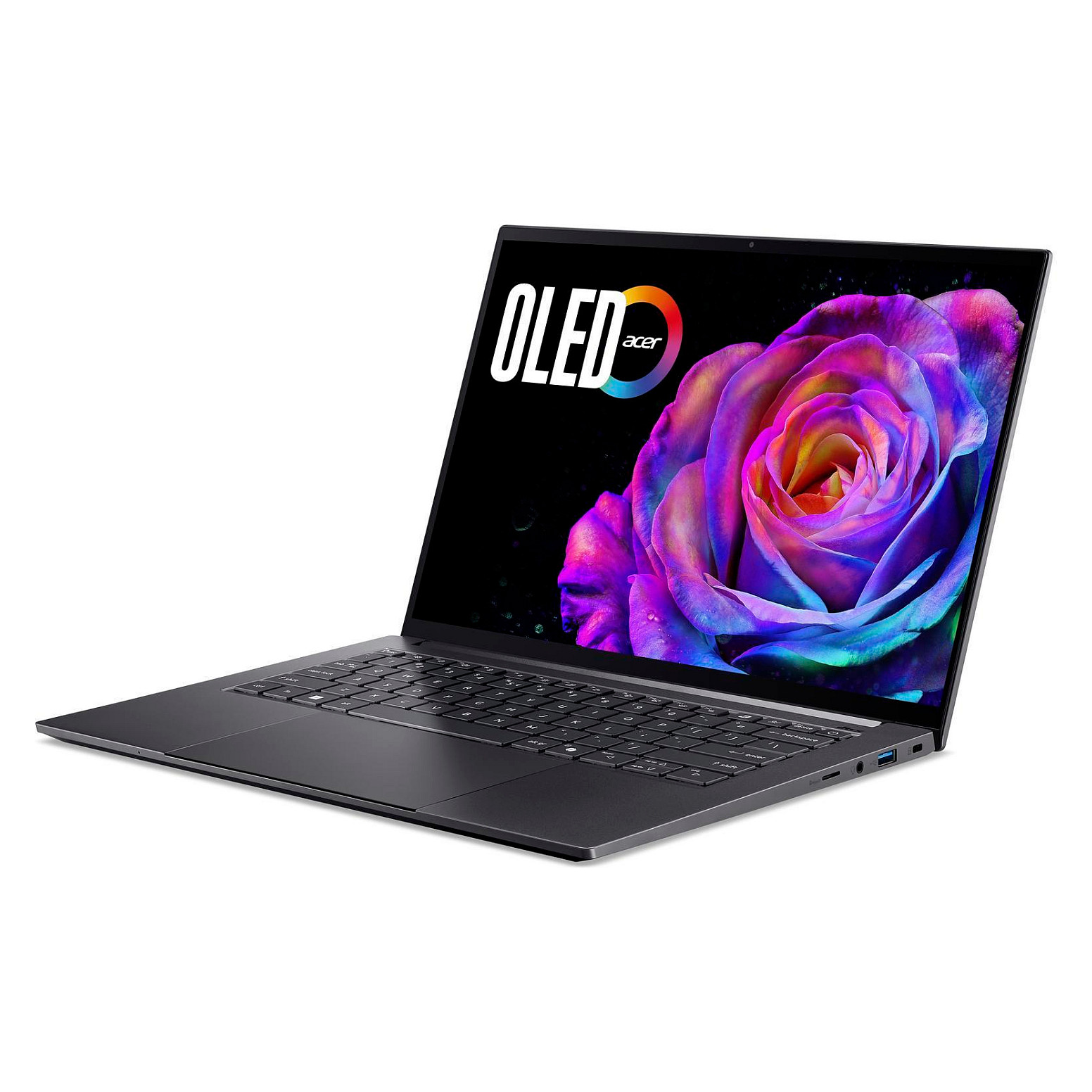 Laptop Gaming Acer Swift X 14 OLED SFX14-73G-79BJ / Ultra 7 255H / 32GB LPDDR5x / 1TB / 14.5' 2.8K OLED Touch 120Hz / RTX 5060 8GB - Gri - Figura 3