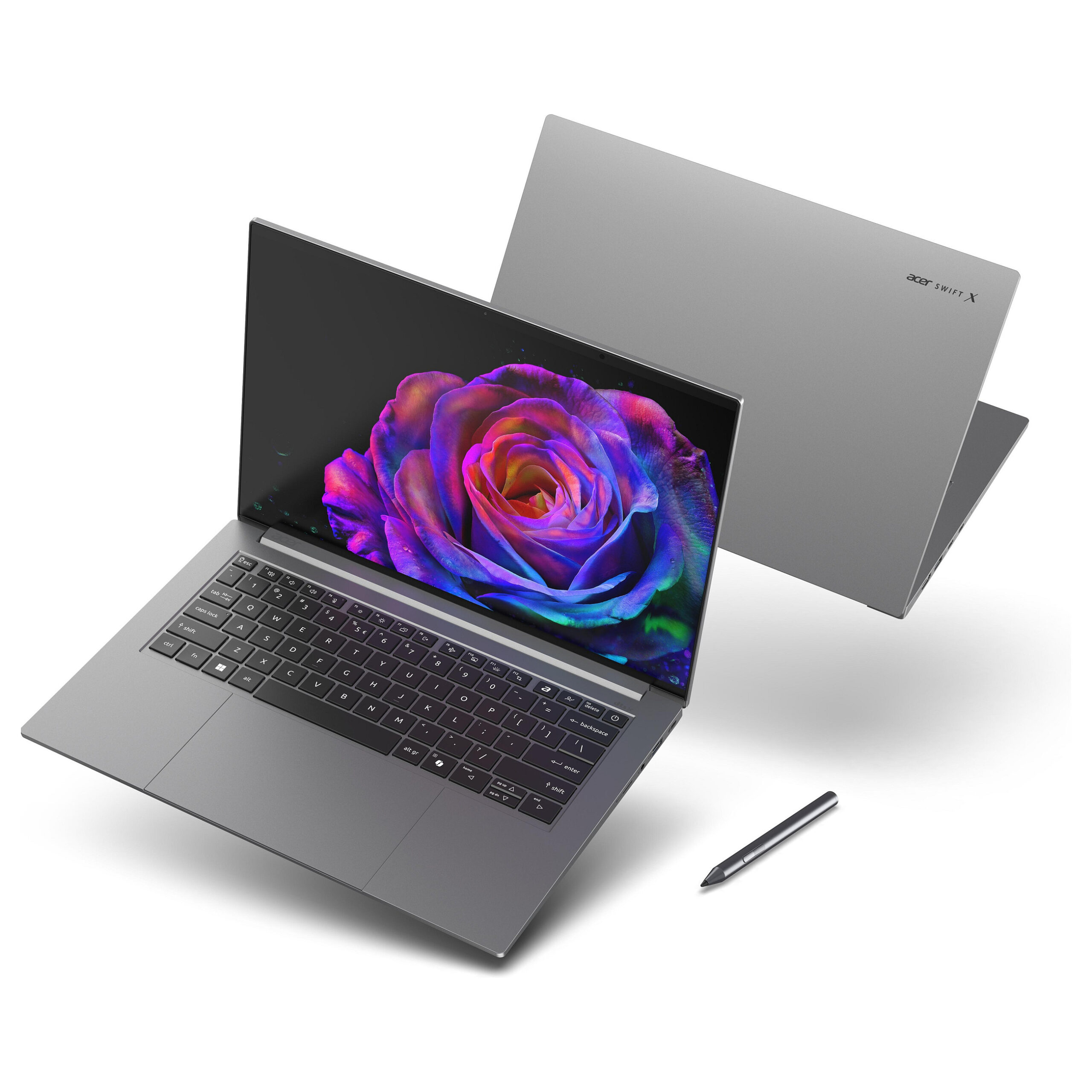 Laptop Gaming Acer Swift X 14 OLED SFX14-73G-79BJ / Ultra 7 255H / 32GB LPDDR5x / 1TB / 14.5' 2.8K OLED Touch 120Hz / RTX 5060 8GB - Gri - Figura 4