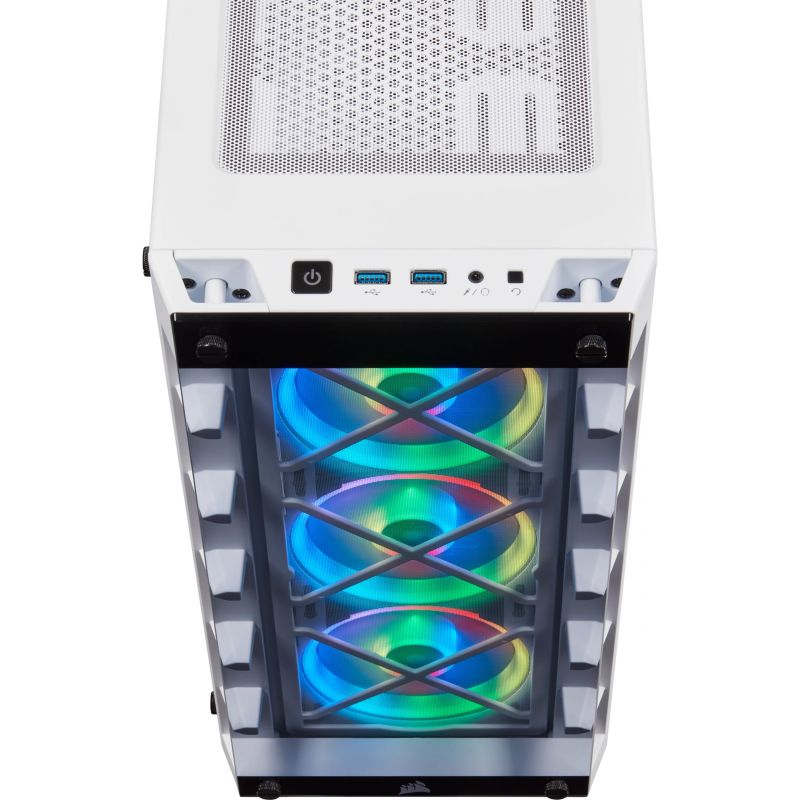 Kasë CORSAIR Midi Crystal 465X Tempered Glass Smart Case (W) – Bardhë - Figura 4