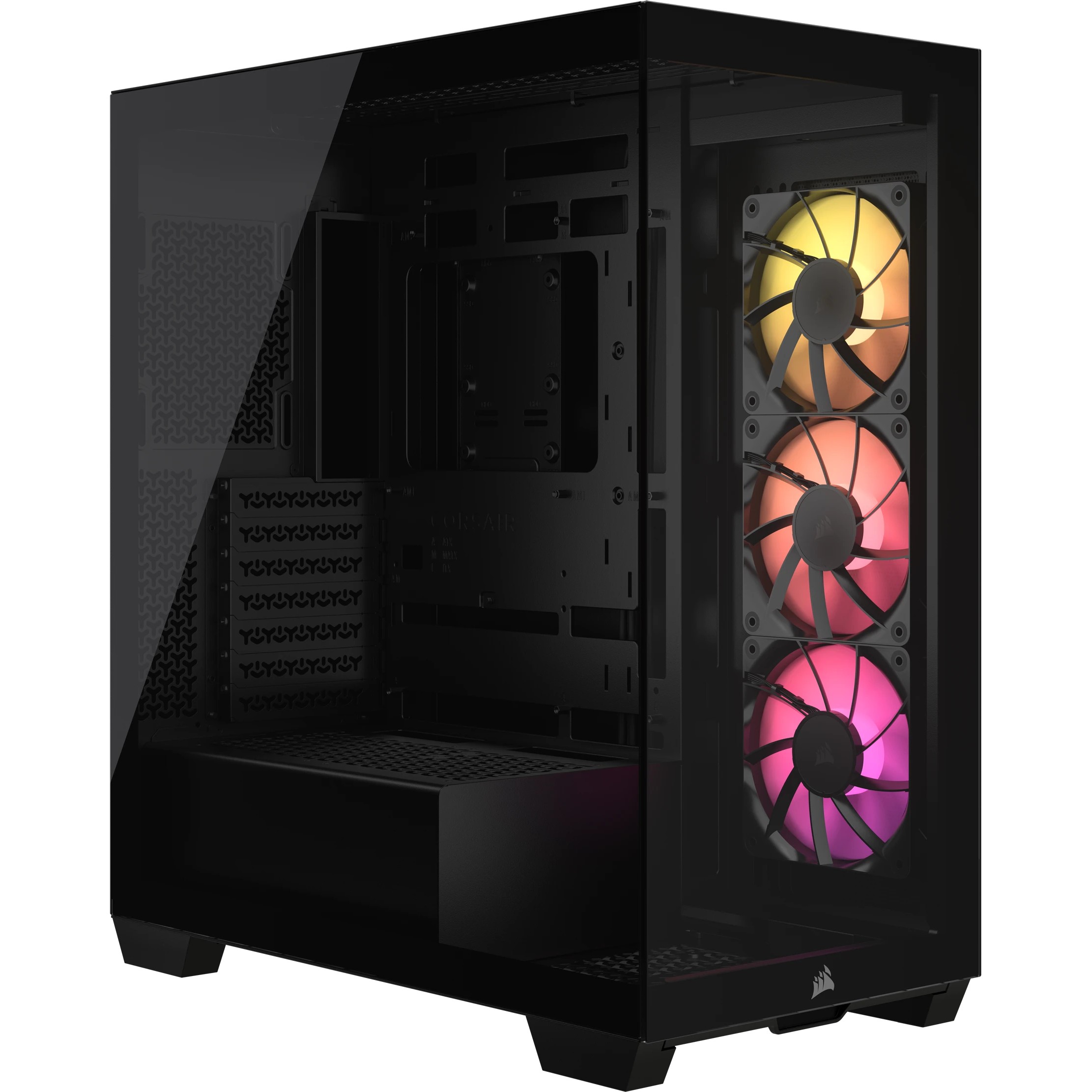 Kasë Corsair 3500X ARGB Midi Tower ATX Gaming Case - Zezë