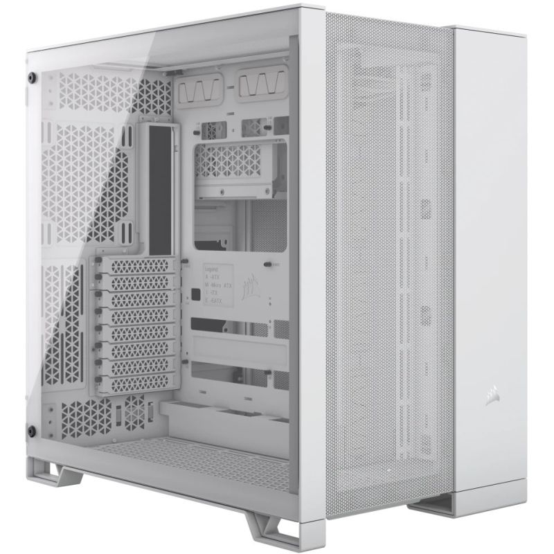 Kasë CORSAIR Midi 6500D Airflow Tempered Glass – Bardhë - Figura 3