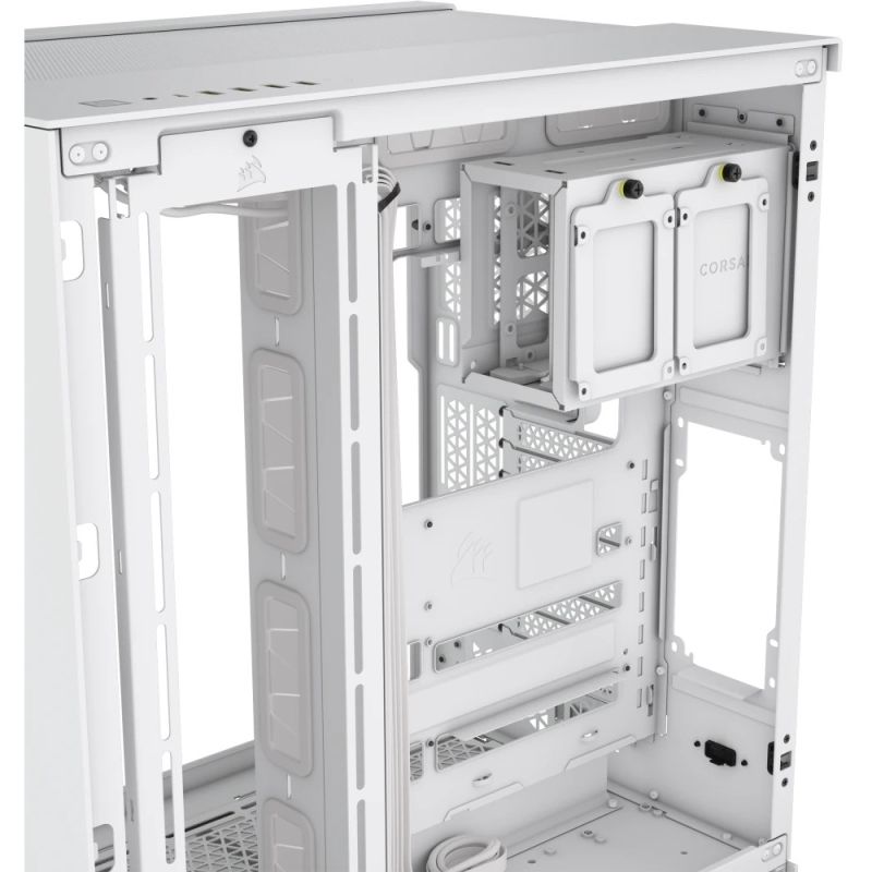 Kasë CORSAIR Midi 6500D Airflow Tempered Glass – Bardhë - Figura 4