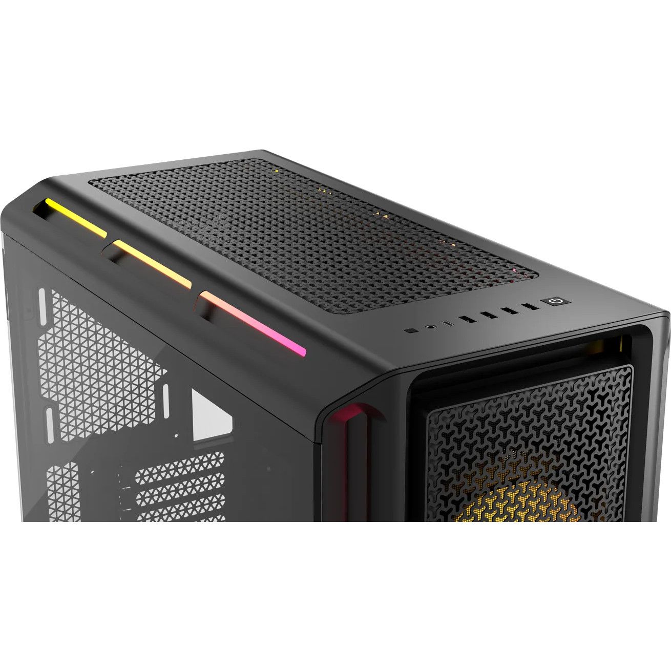 Kasë Midi CORSAIR 5000T LX RGB (Tempered Glass) – Zezë - Figura 2