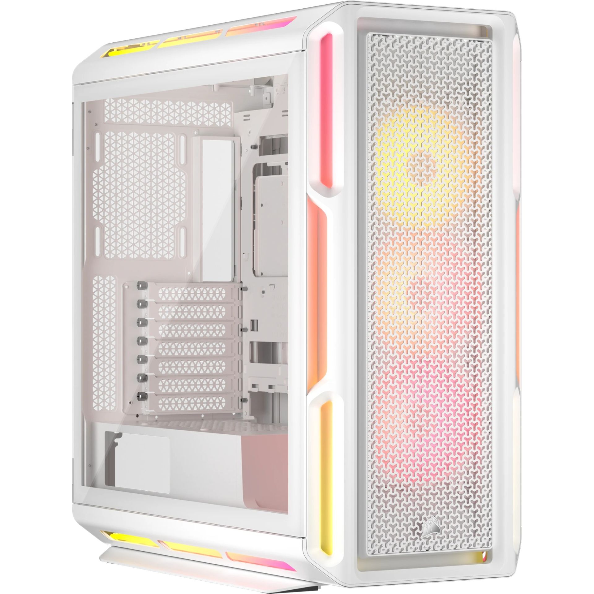 Kasë Midi CORSAIR 5000T LX RGB (Tempered Glass) – Bardhë