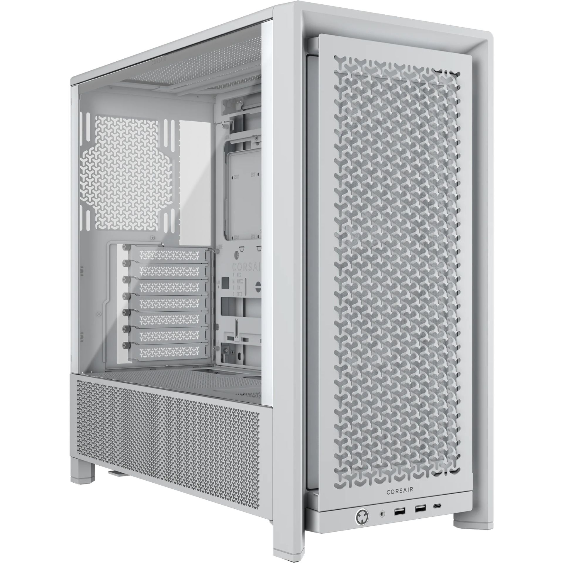 Kasë Midi CORSAIR Frame 4000D RS / ATX Gaming Tower - Bardhë