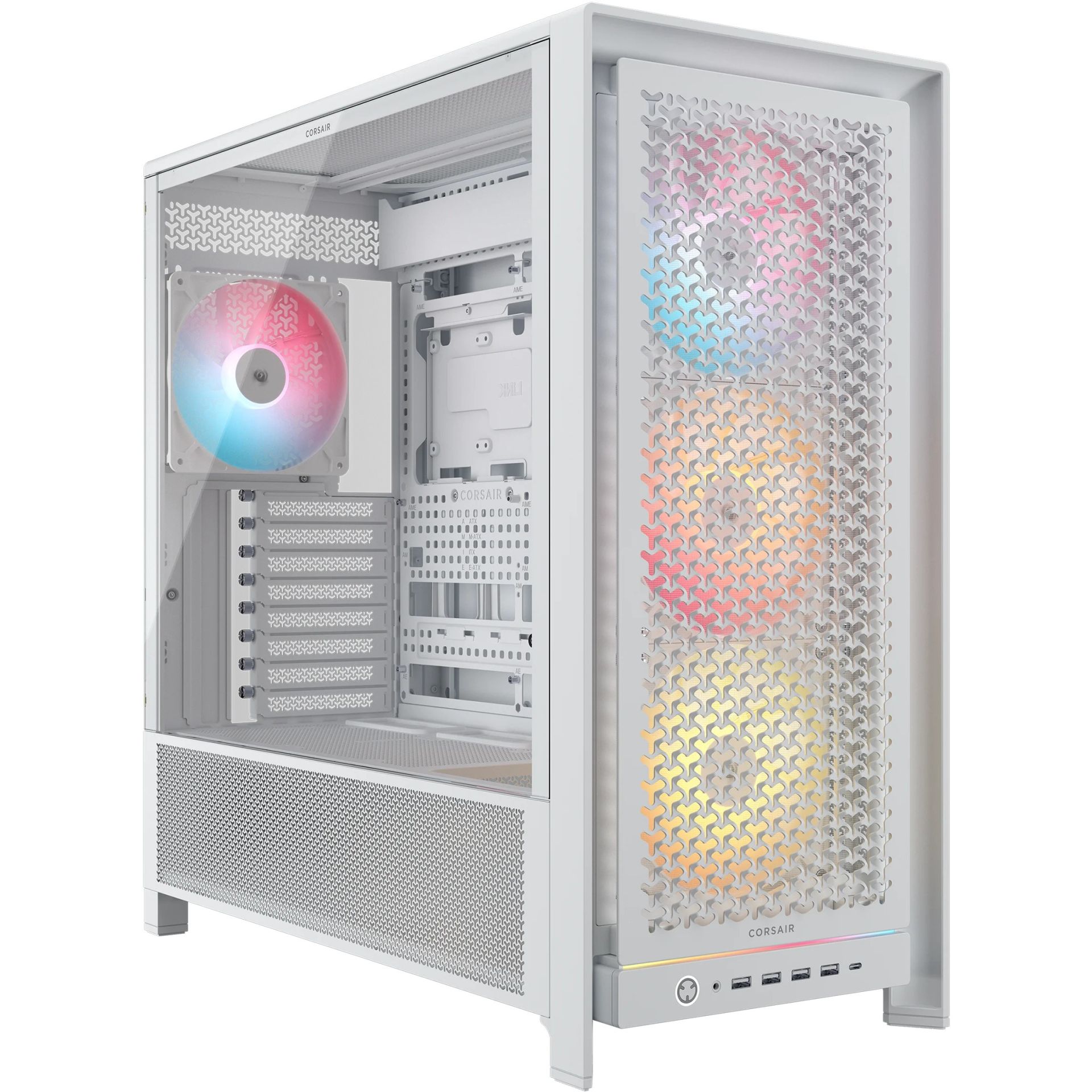 Kasë Midi CORSAIR Frame 5000D RS ARGB / ATX Gaming Tower - Bardhë
