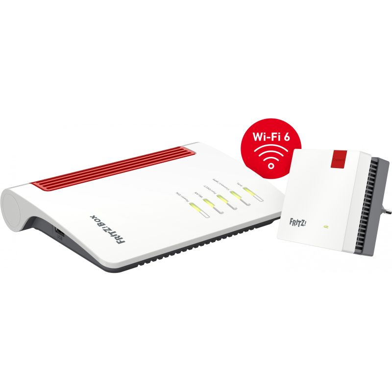 Ruter AVM FRITZ!Mesh Set 7530 AX + 1200 AX / Wi-Fi 6 Mesh & Repeater Kit - Figura 2