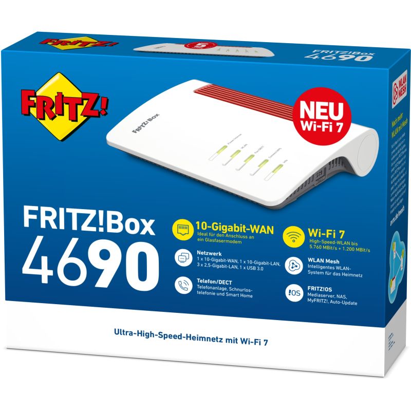 Ruter AVM FRITZ!Box 4690 / Wi-Fi 7 Mesh - Figura 3