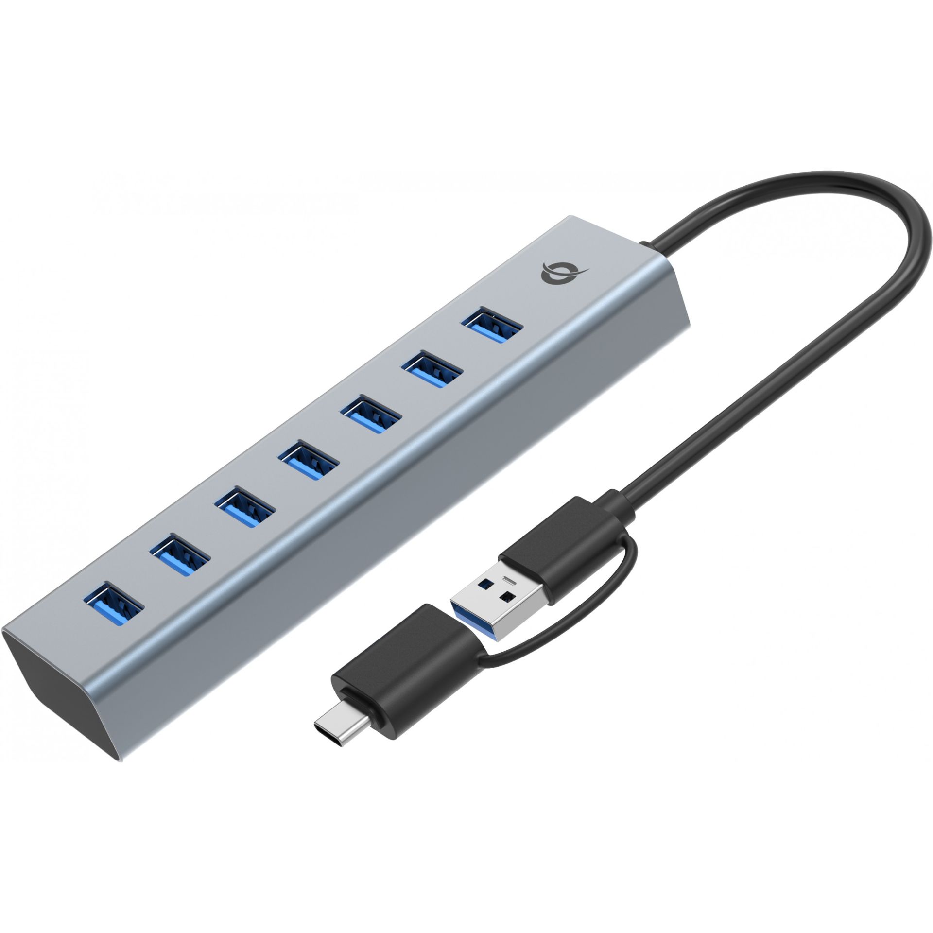 HUB USB 3.0/USB‑C Conceptronic / 7‑Port (7x A3.0) / me furnizim energjie - Gri - Figura 2
