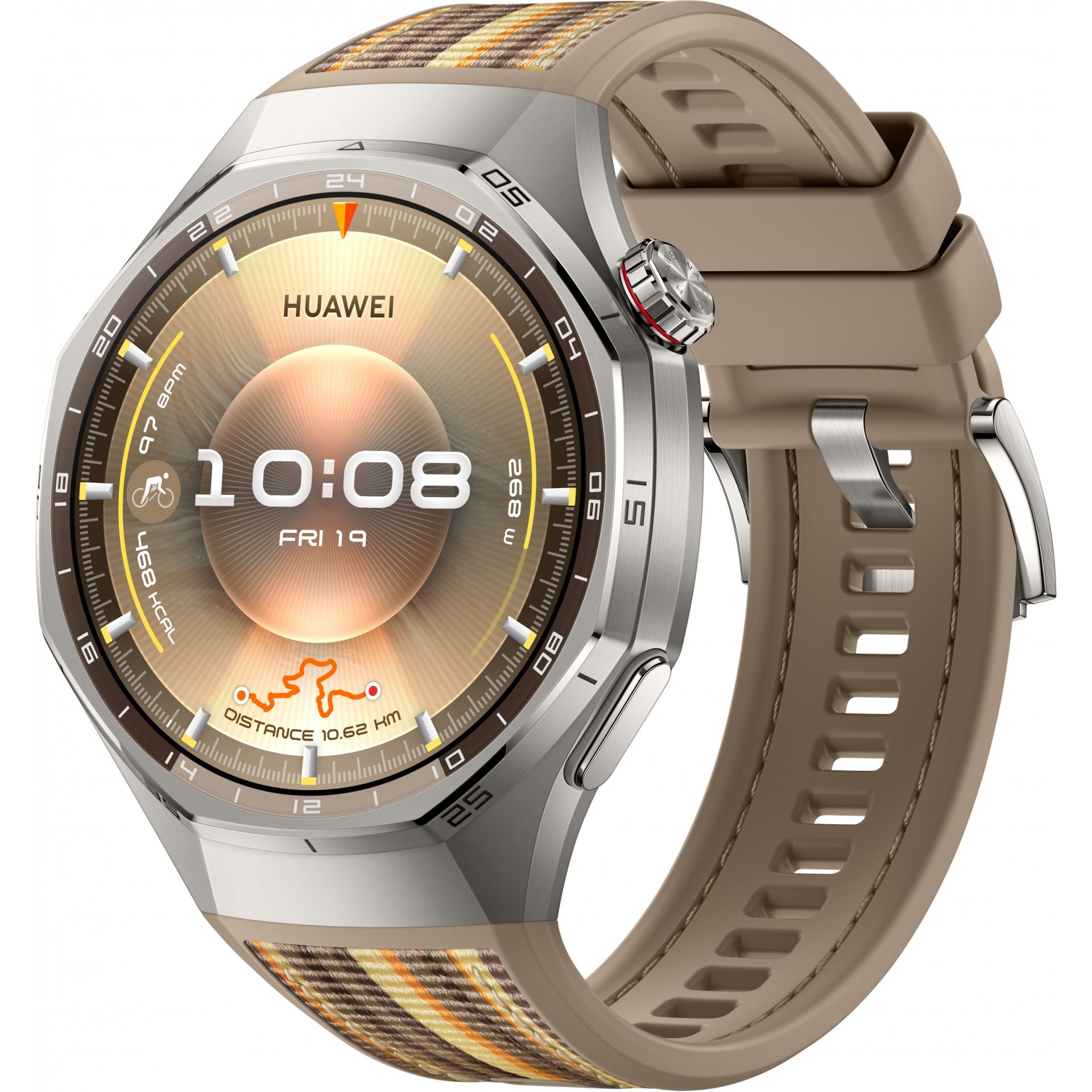 Orë e mençur Huawei Watch GT 6 Pro Atum-B29W / 46mm / Rrip Woven -Kafe - Figura 2