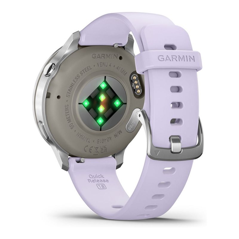Orë e mençur Garmin Venu 4 Silicone Band / 41mm - Gri / Argjend / Vjollcë - Figura 5