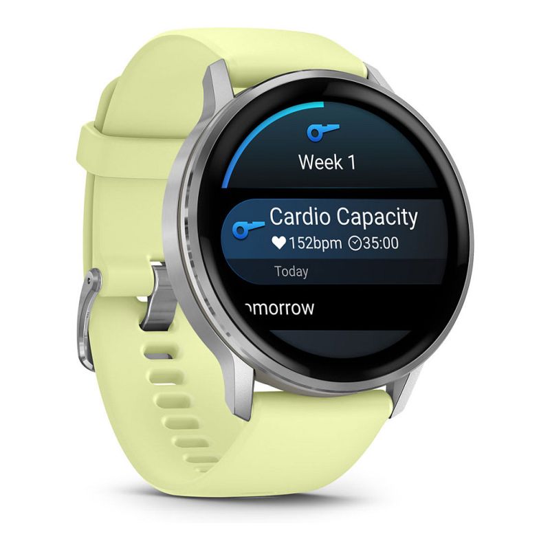 Orë e mençur Garmin Venu 4 Silikon Band / 45mm - Gri / Argjend / Verdhë - Figura 3